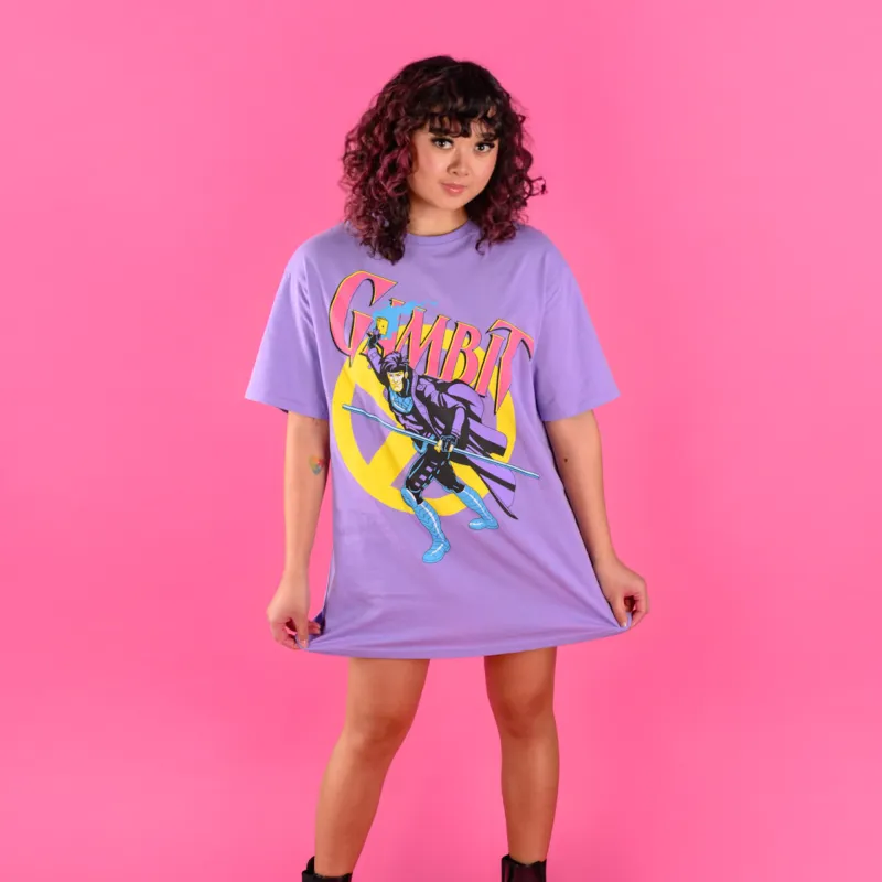 X-Men Gambit T-Shirt Dress sold by Cakeworthy