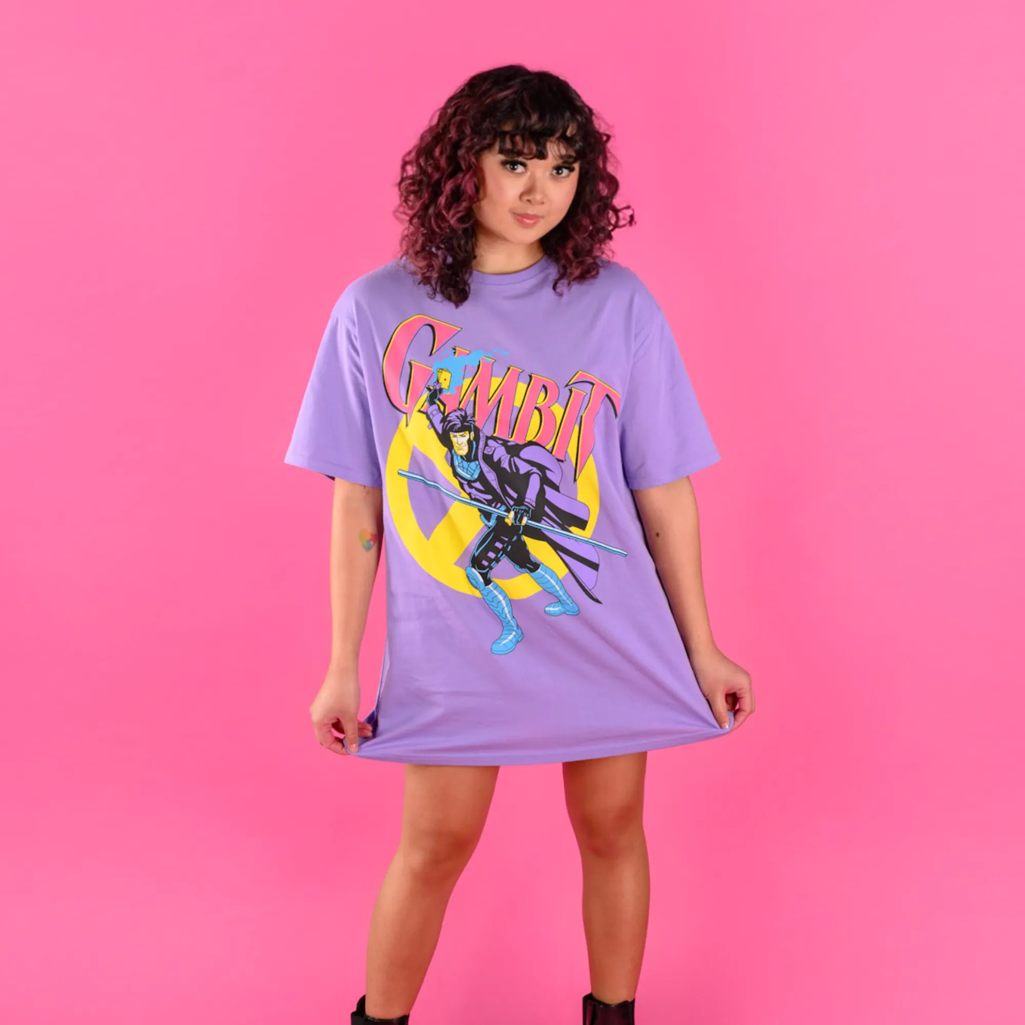 X-Men Gambit T-Shirt Dress sold by Cakeworthy