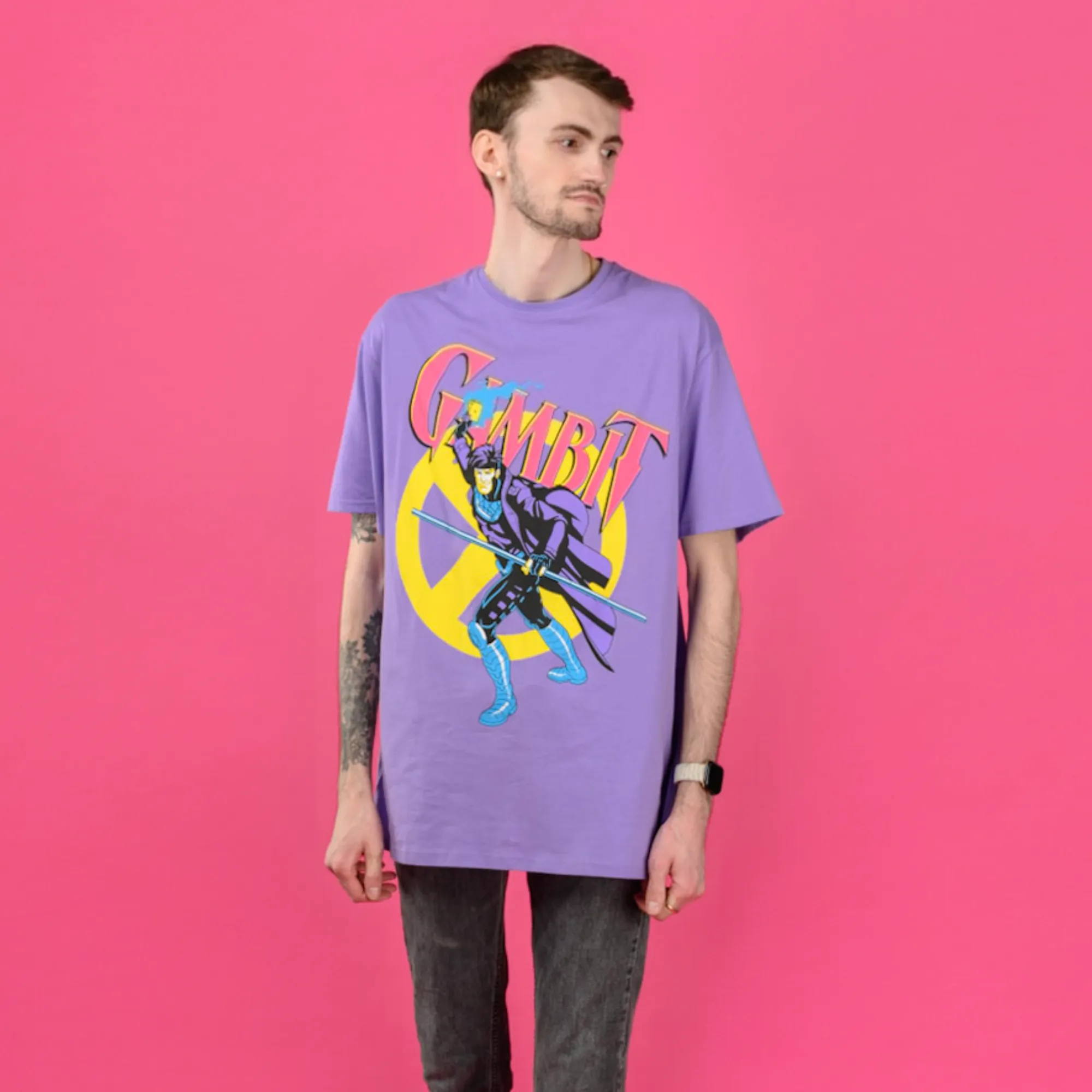 X-Men Gambit T-Shirt Dress sold by Cakeworthy product image thumbnail 3