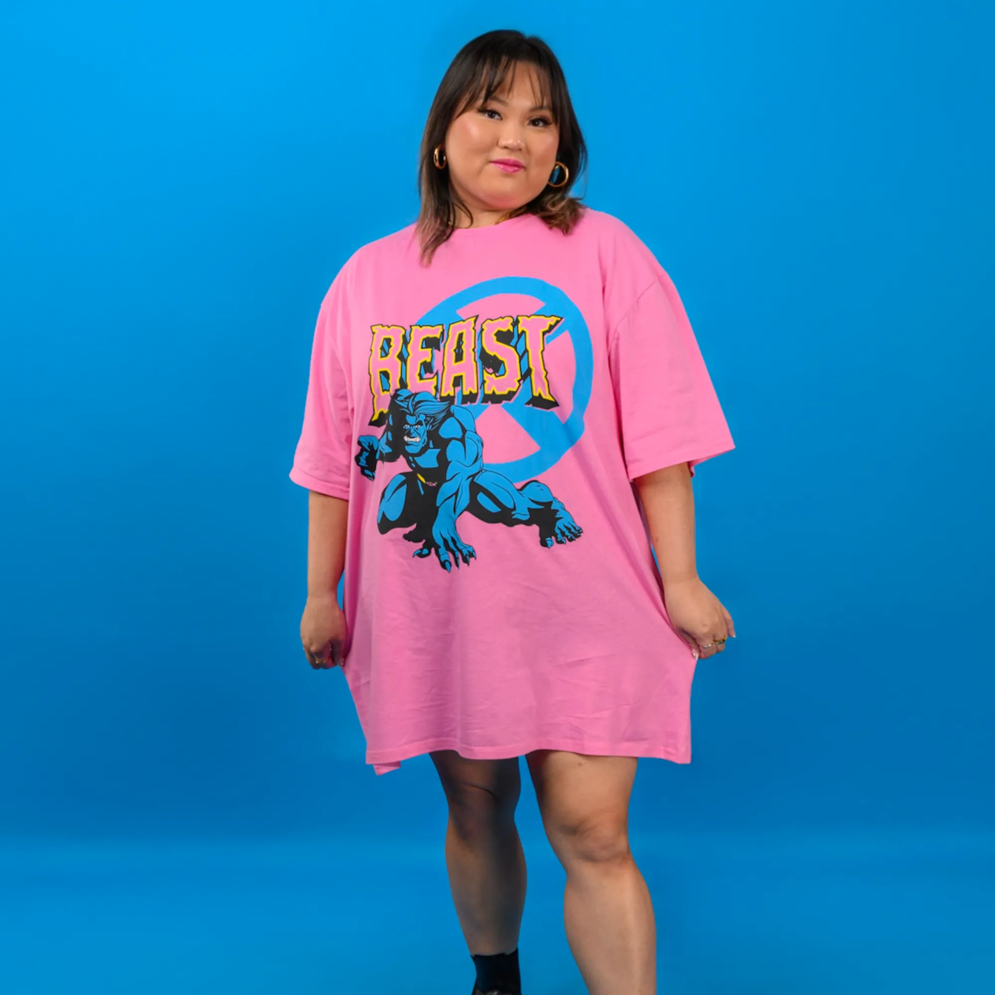 X-Men Beast T-Shirt Dress sold by Cakeworthy product image thumbnail 3
