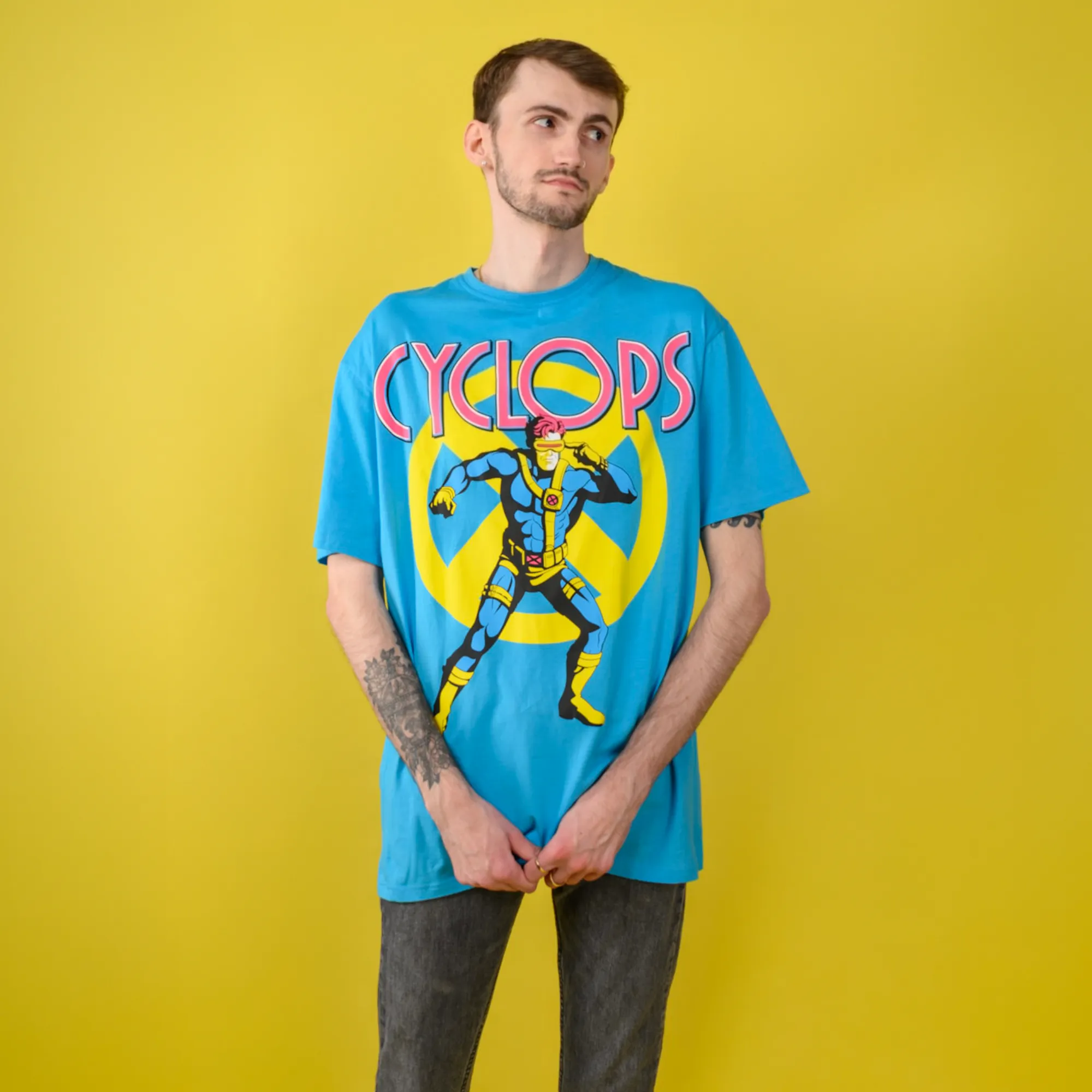 X-Men Cyclops T-Shirt Dress sold by Cakeworthy product image thumbnail 2