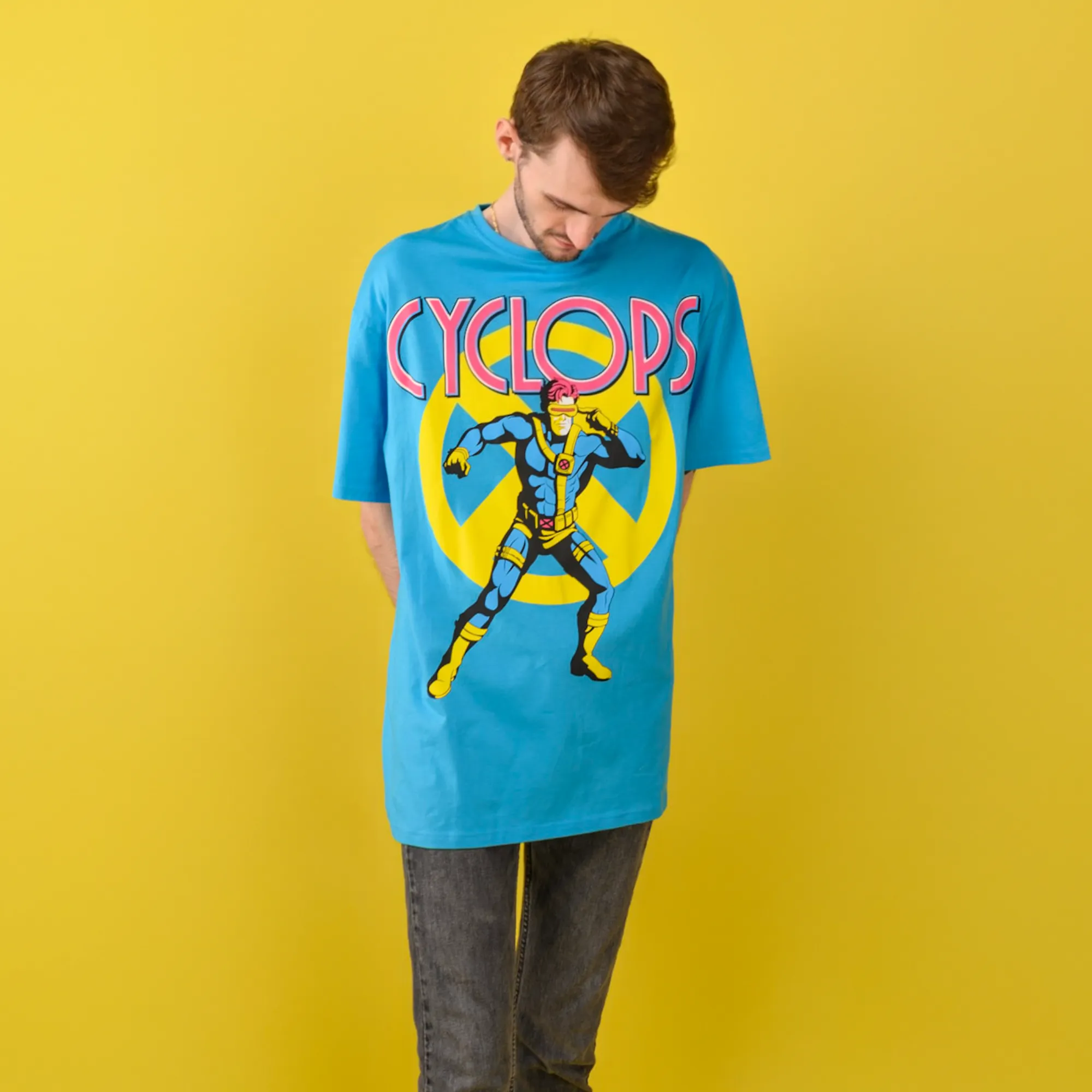 X-Men Cyclops T-Shirt Dress sold by Cakeworthy product image thumbnail 4