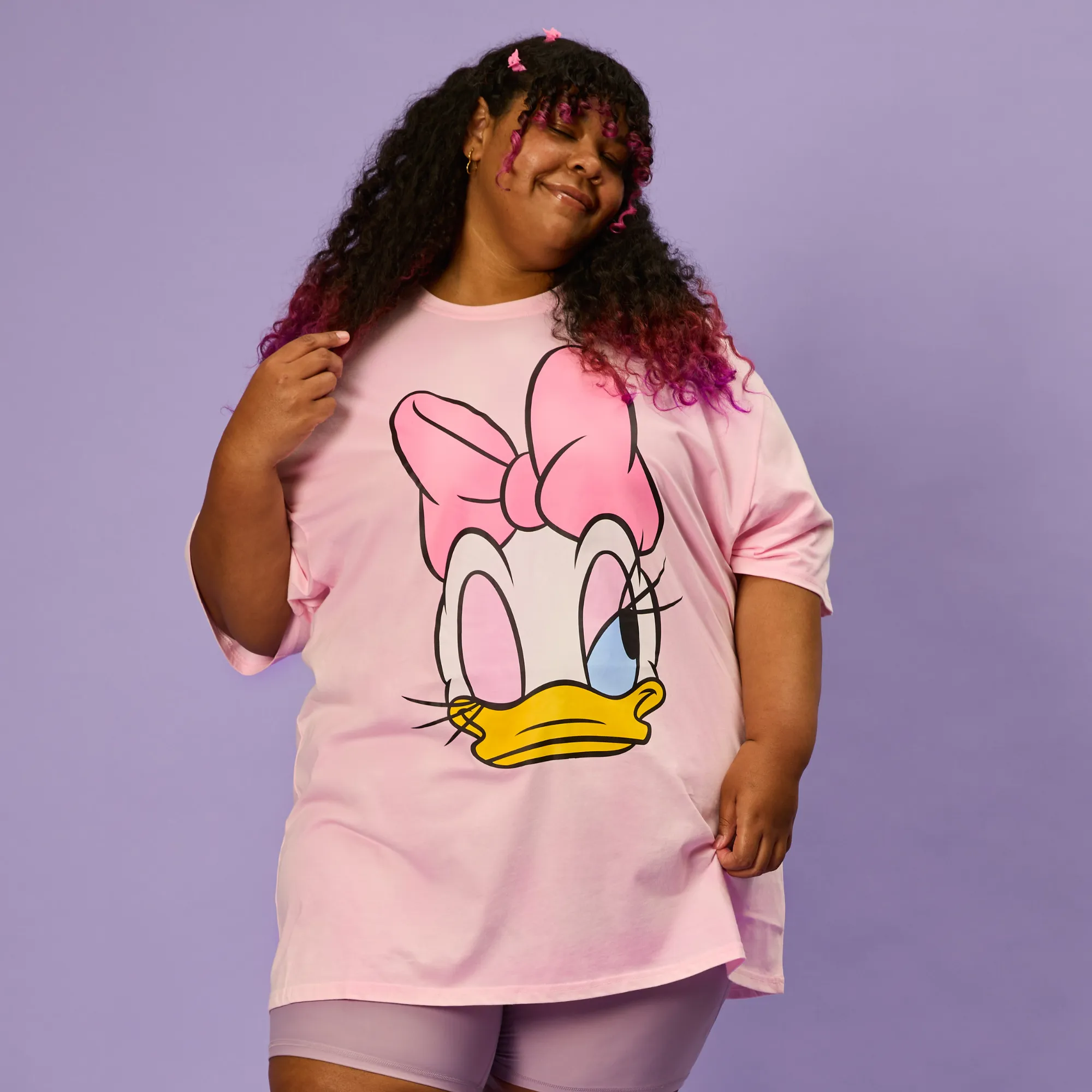 Daisy Duck T-Shirt Dress sold by Cakeworthy product image thumbnail 3
