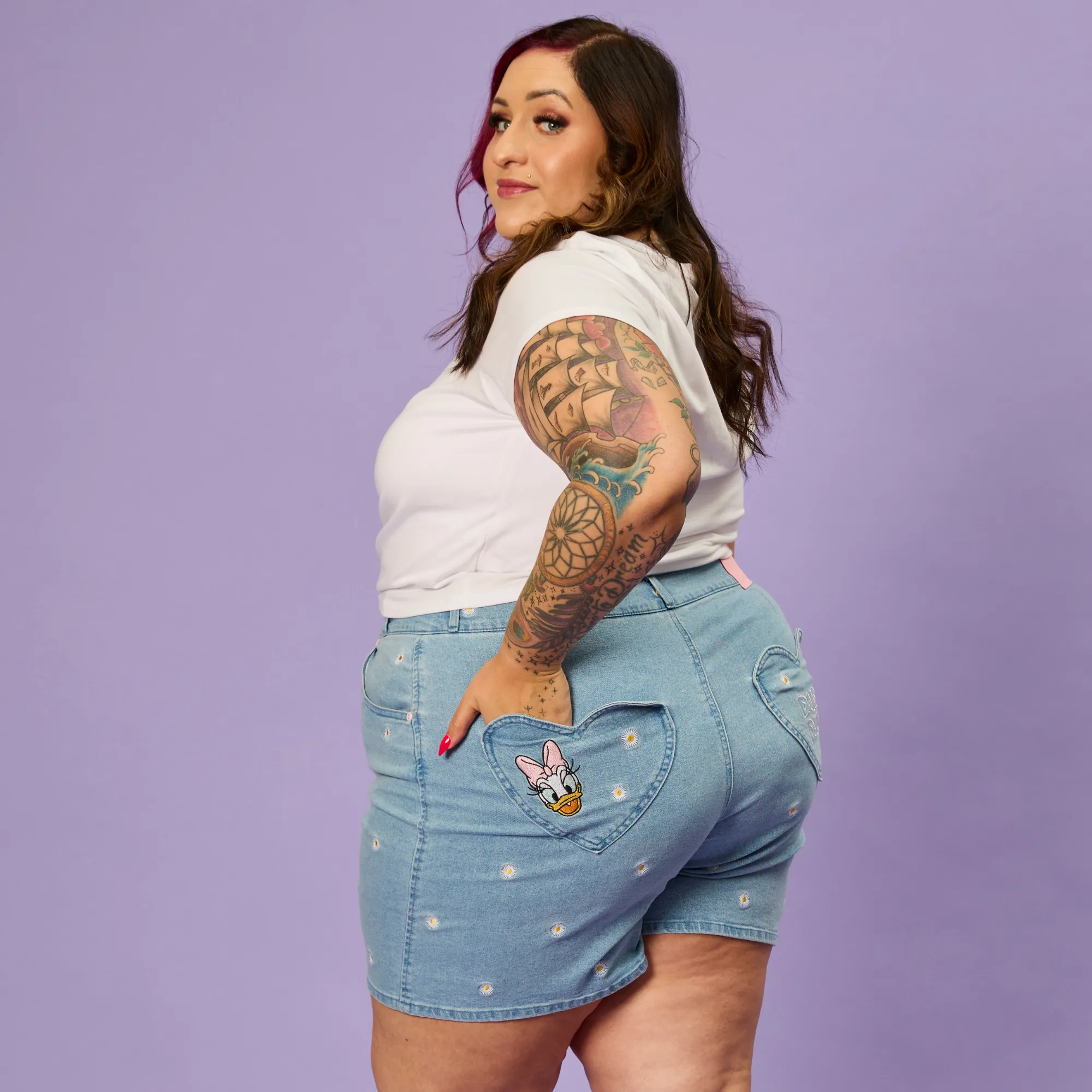 Daisy Duck Denim Shorts sold by Cakeworthy product image thumbnail 4