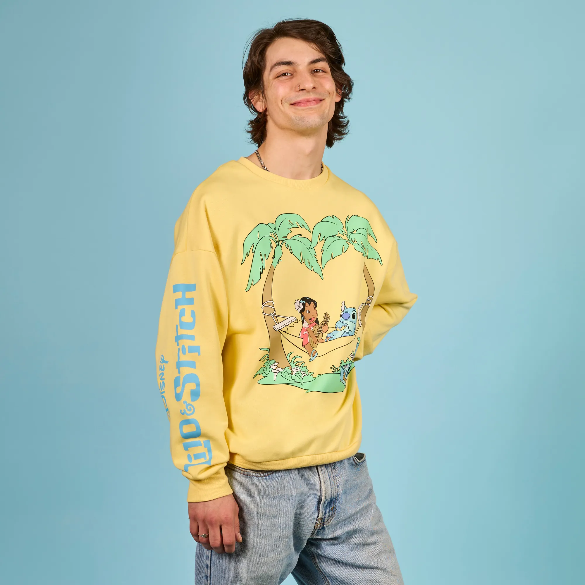 Lilo And Stitch Drop Sleeve Crewneck sold by Cakeworthy product image thumbnail 2
