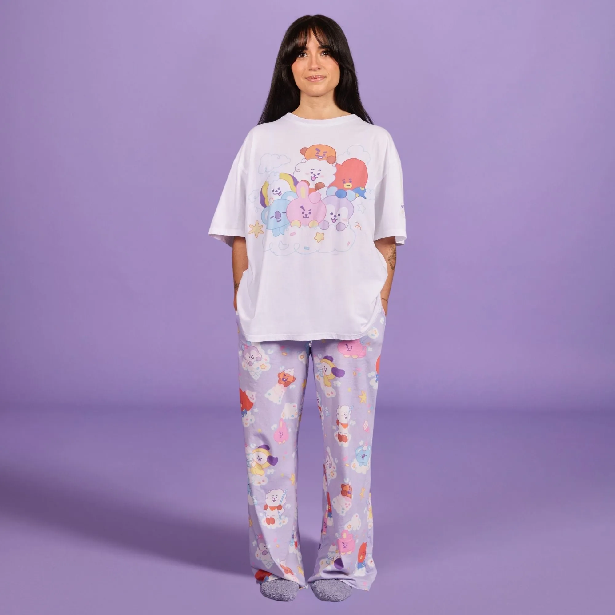 BT21 On The Cloud PJ Set sold by Cakeworthy
