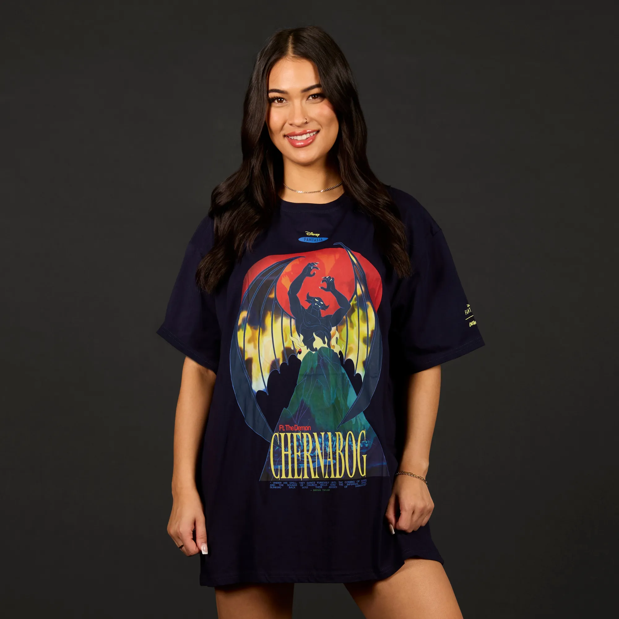 Fantasia Chernabog T-Shirt Dress sold by Cakeworthy