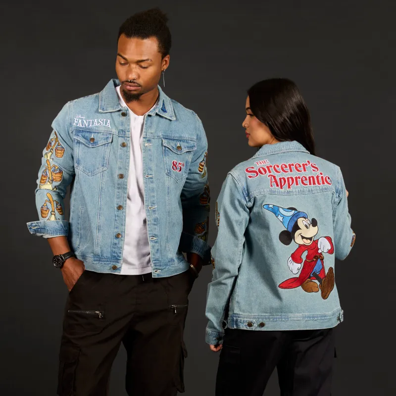 The Sorcerer's Apprentice Denim Jacket sold by Cakeworthy