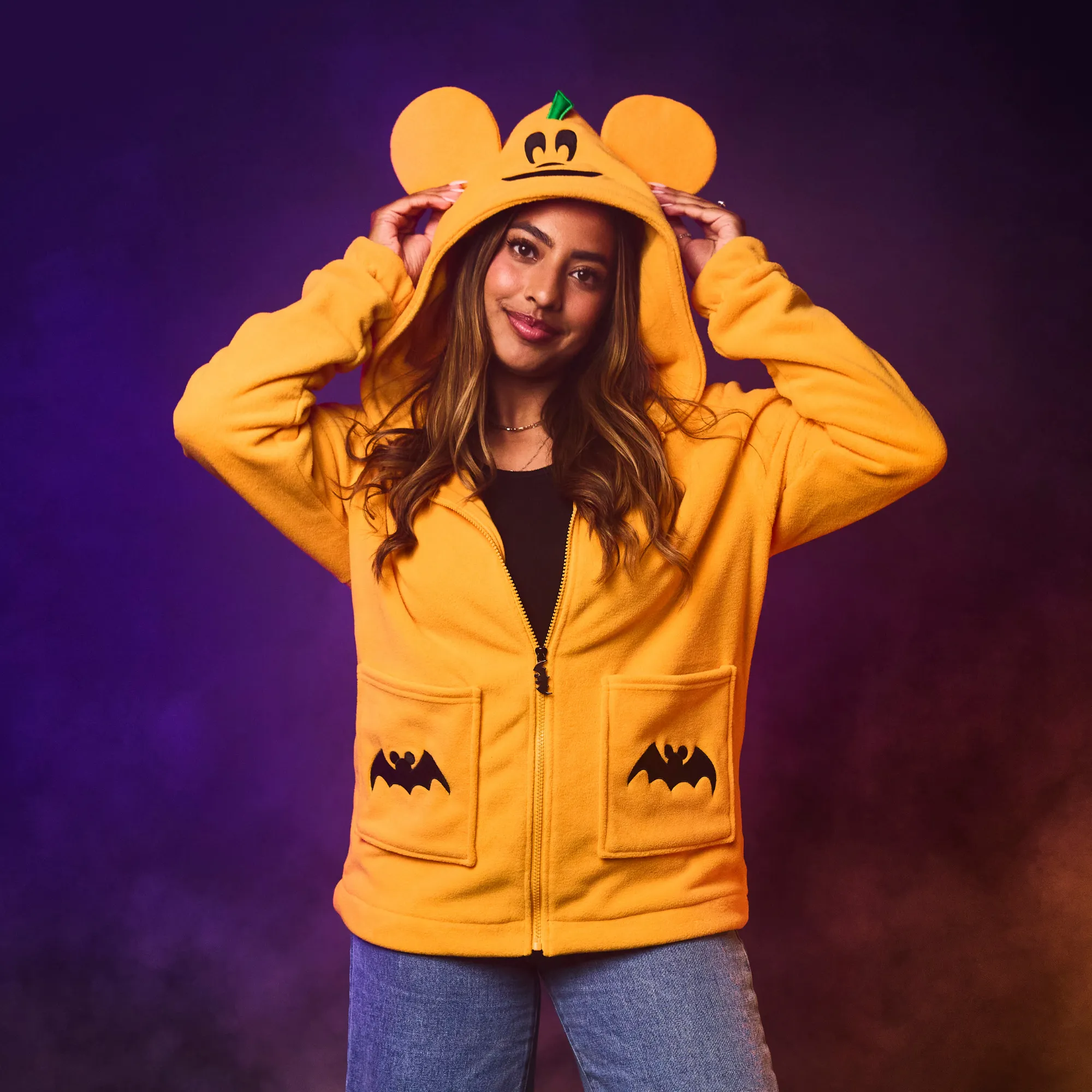 Mickey Pumpkin Sherpa Hoodie sold by Cakeworthy