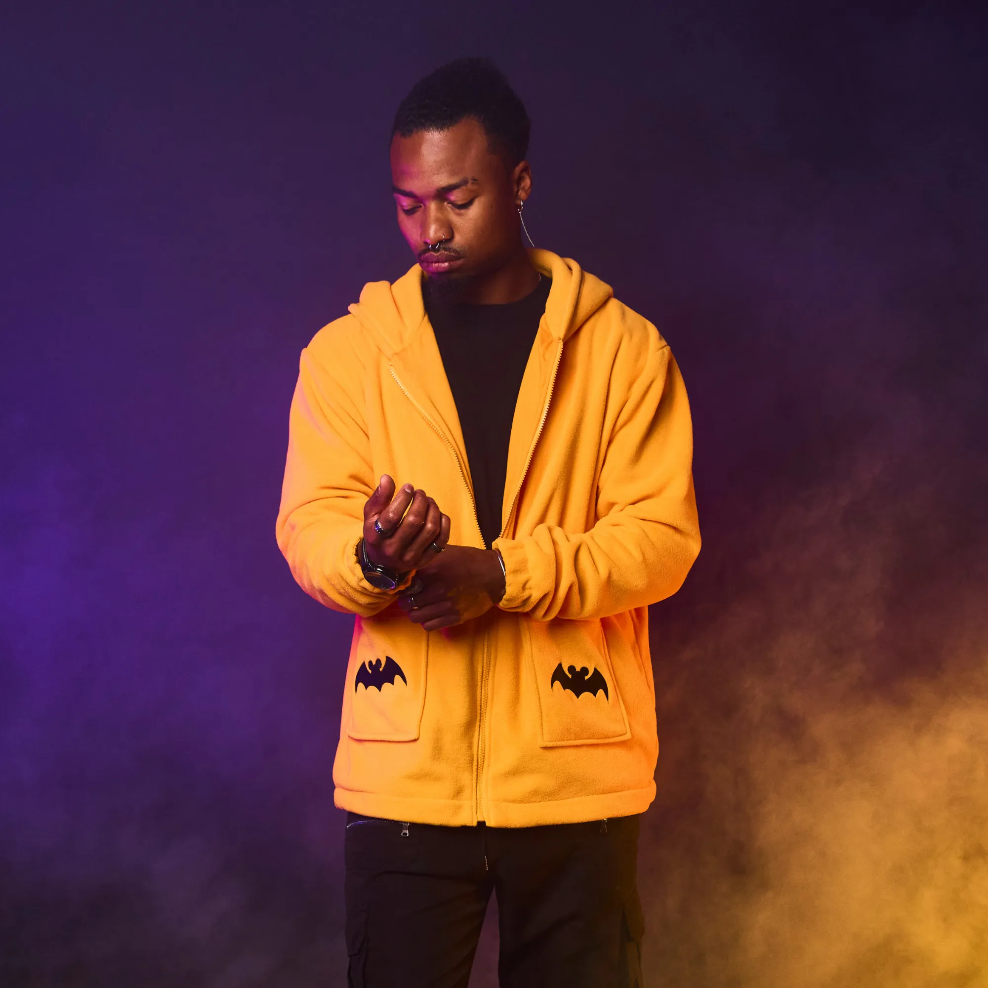 Mickey Pumpkin Sherpa Hoodie sold by Cakeworthy product image thumbnail 4