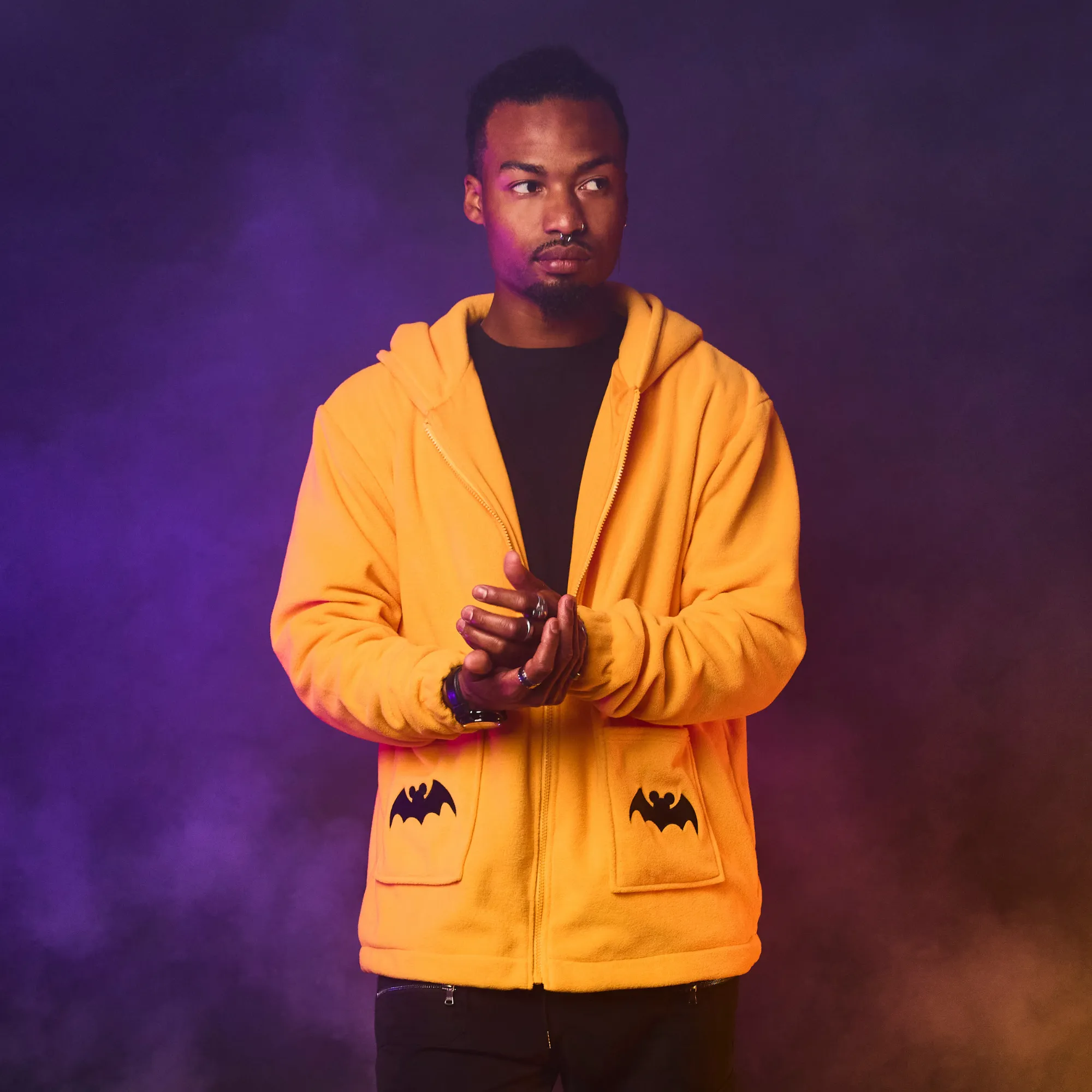 Mickey Pumpkin Sherpa Hoodie sold by Cakeworthy product image thumbnail 2