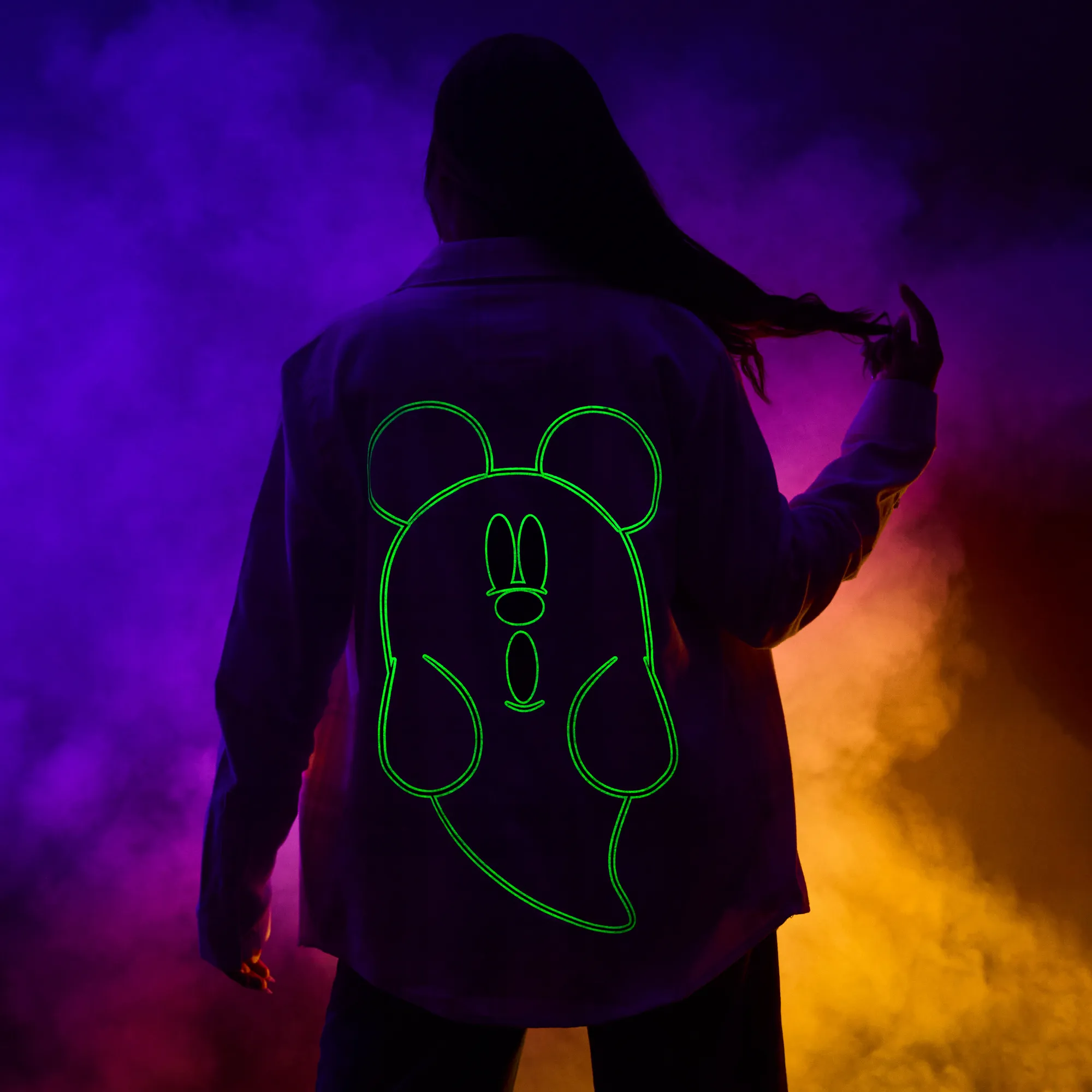 Mickey Glow In The Dark Ghost Flannel sold by Cakeworthy product image thumbnail 2