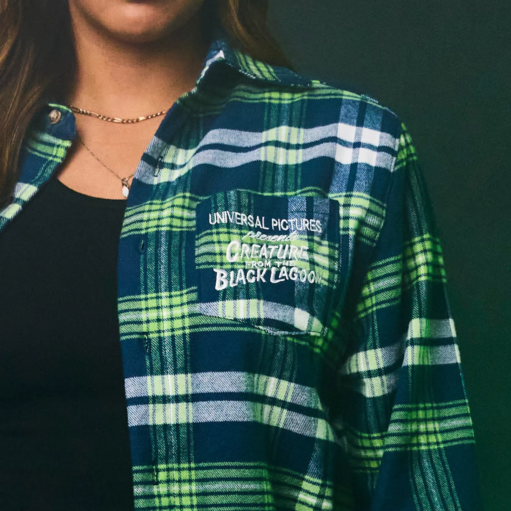 Universal Monsters Creature From The Black Lagoon Flannel sold by Cakeworthy product image thumbnail 4