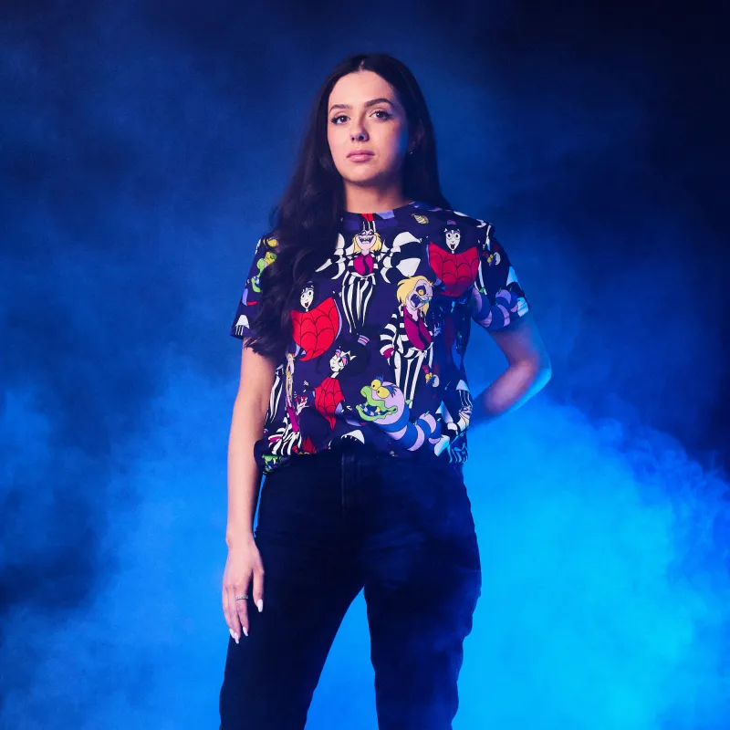 Beetlejuice AOP T-Shirt sold by Cakeworthy