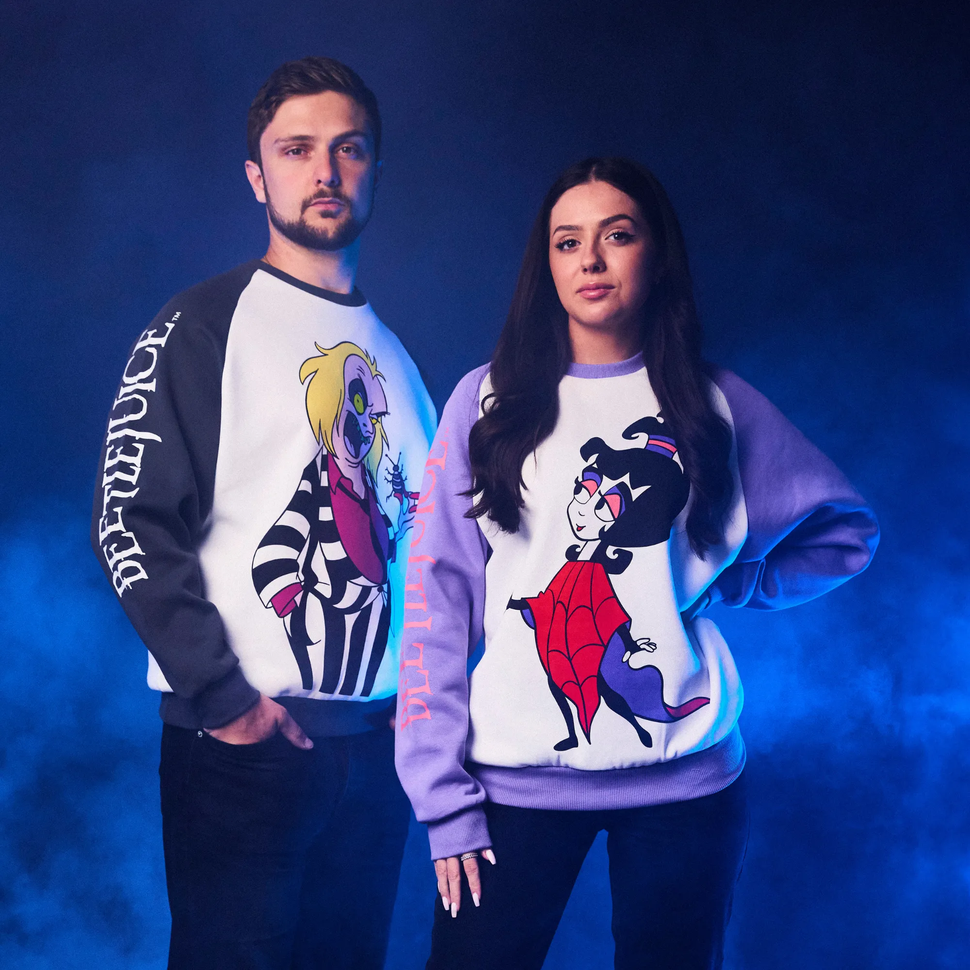 Beetlejuice Retro Raglan Sweater sold by Cakeworthy product image thumbnail 5