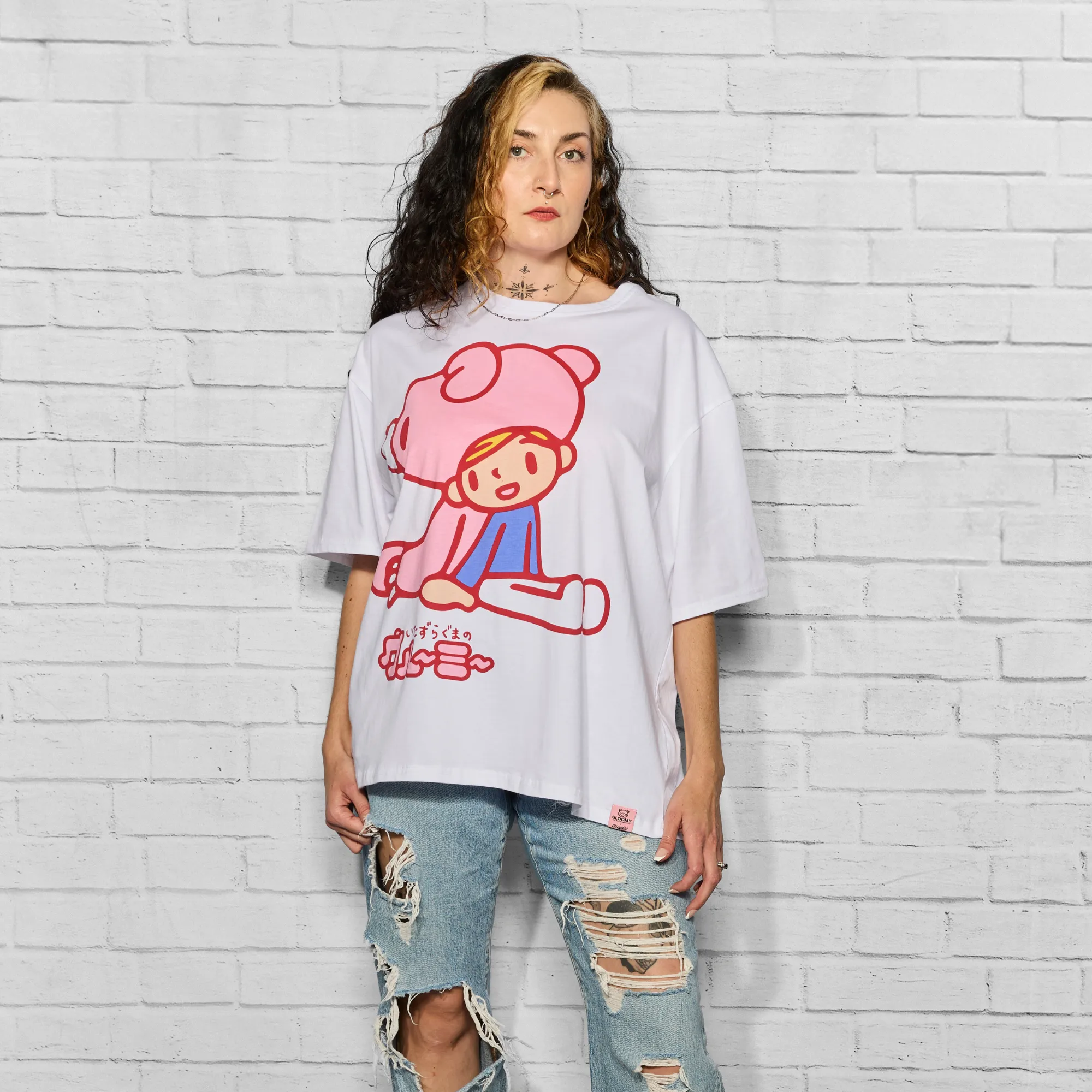 Gloomy Bear Drop Sleeve T-Shirt sold by Cakeworthy