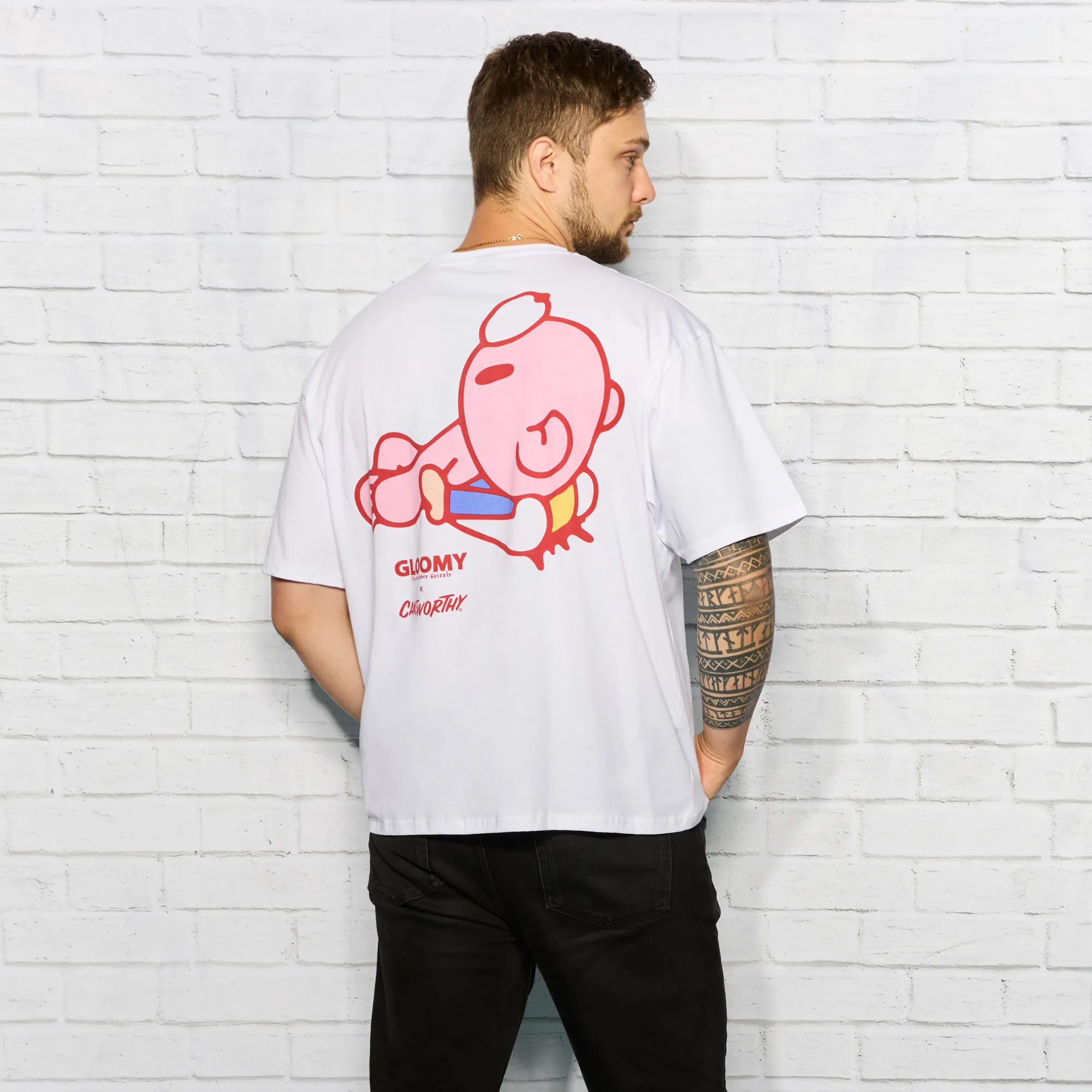 Gloomy Bear Drop Sleeve T-Shirt sold by Cakeworthy product image thumbnail 2