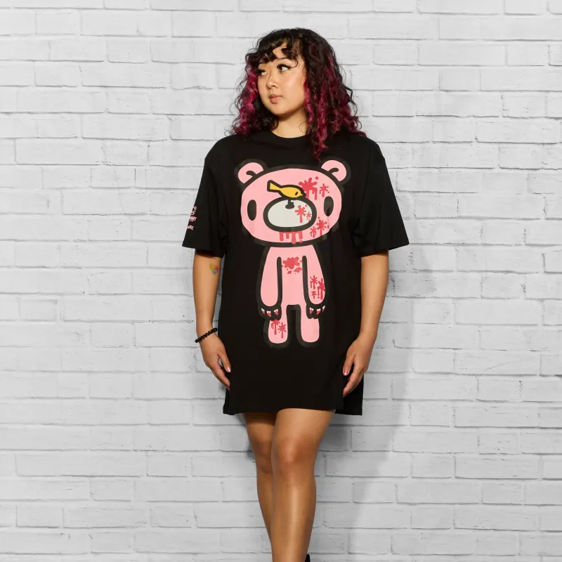 Gloomy Bear T-Shirt Dress sold by Cakeworthy