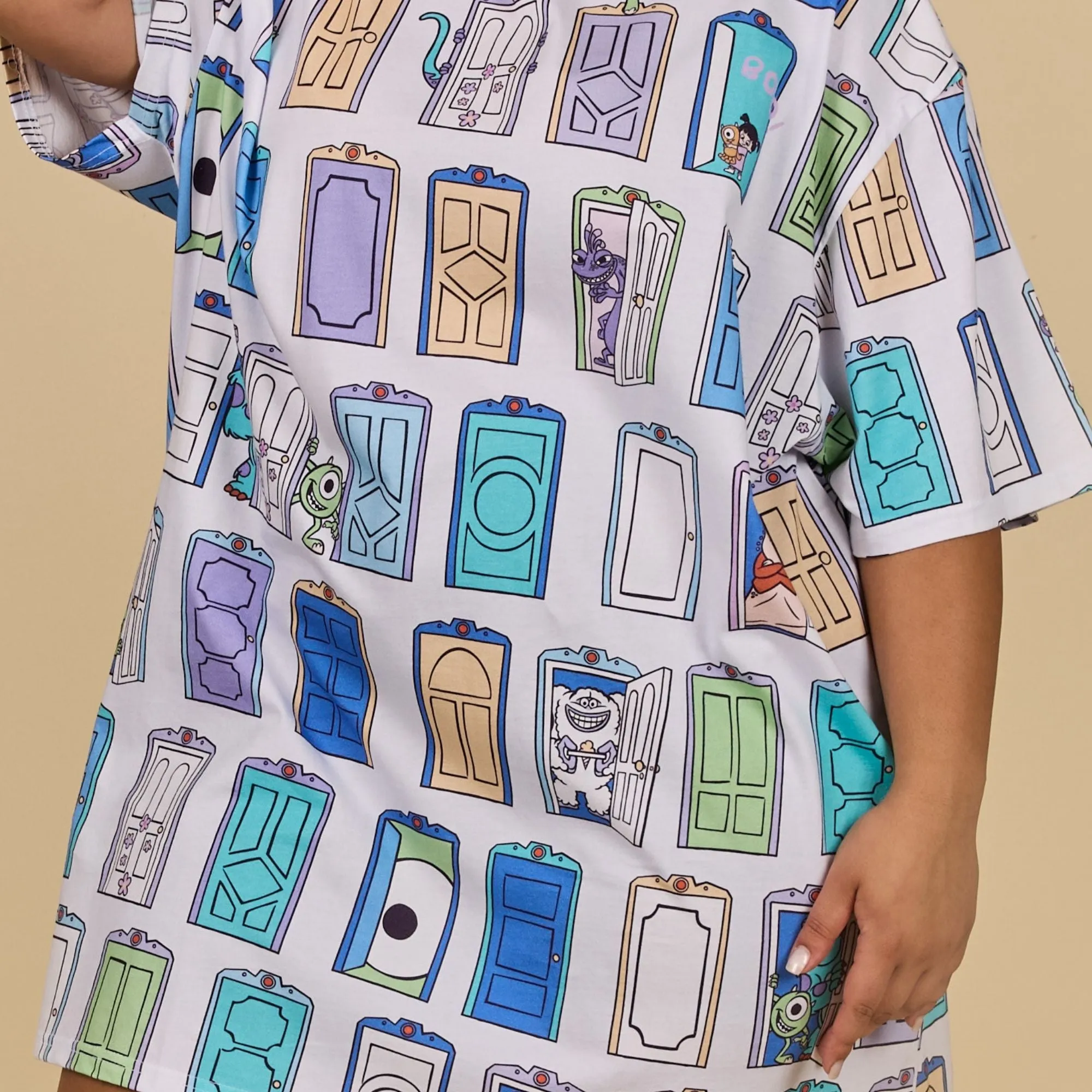 Monsters Inc T-Shirt Dress sold by Cakeworthy product image thumbnail 3