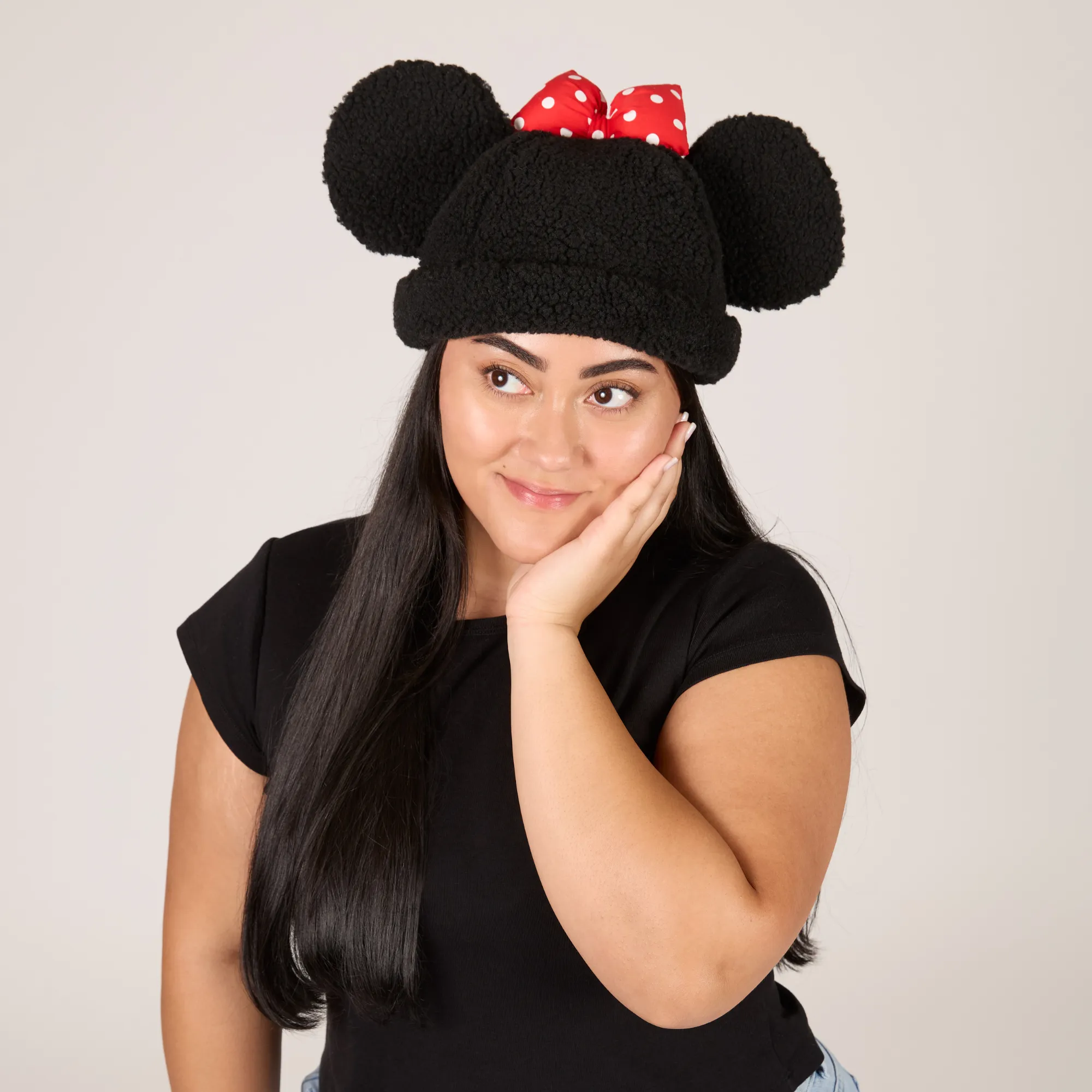 Minnie Sherpa Beanie Classic sold by Cakeworthy