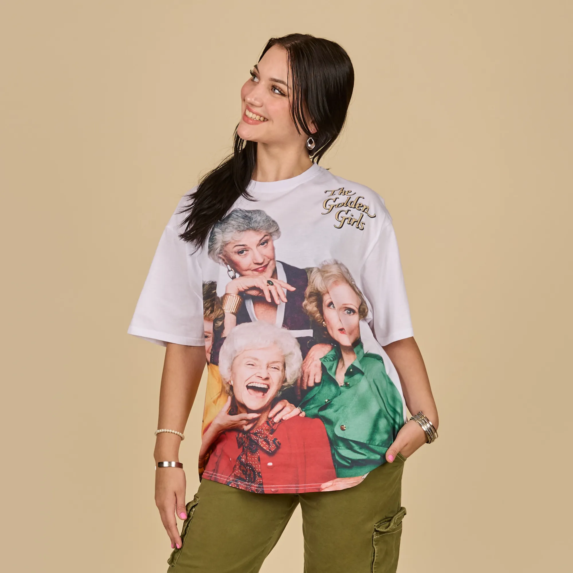 The Golden Girls Photo Drop Sleeve T-Shirt sold by Cakeworthy product image thumbnail 3