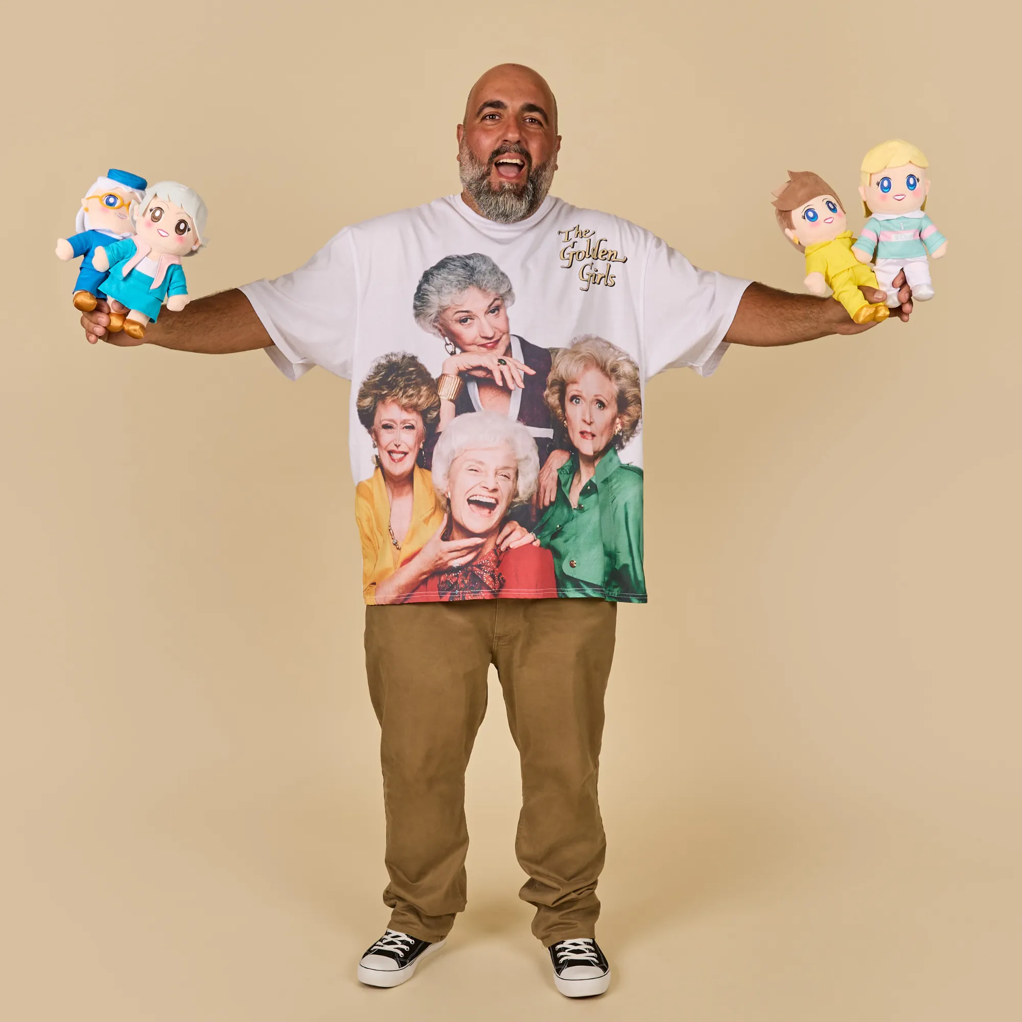 The Golden Girls Photo Drop Sleeve T-Shirt sold by Cakeworthy product image thumbnail 4