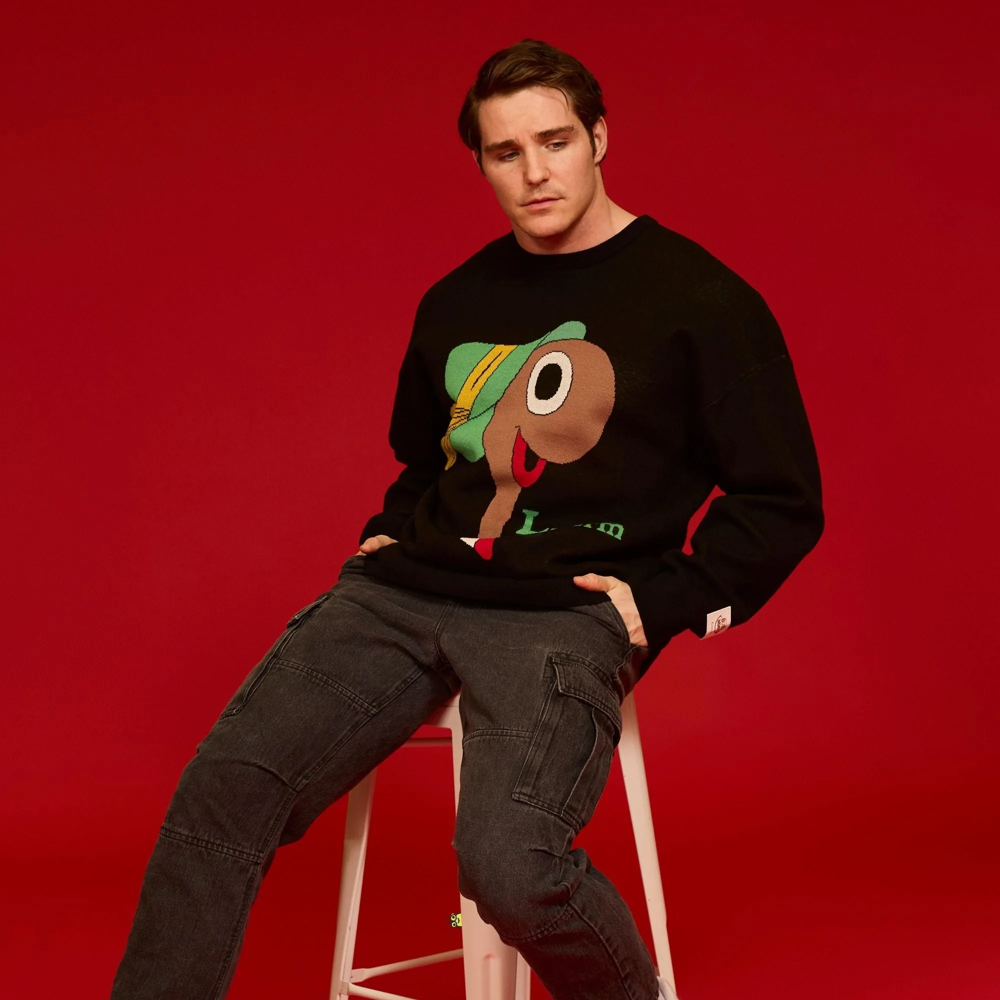 Richard Scarry's Busy World Lowly Worm Knit Sweater sold by Cakeworthy product image thumbnail 5