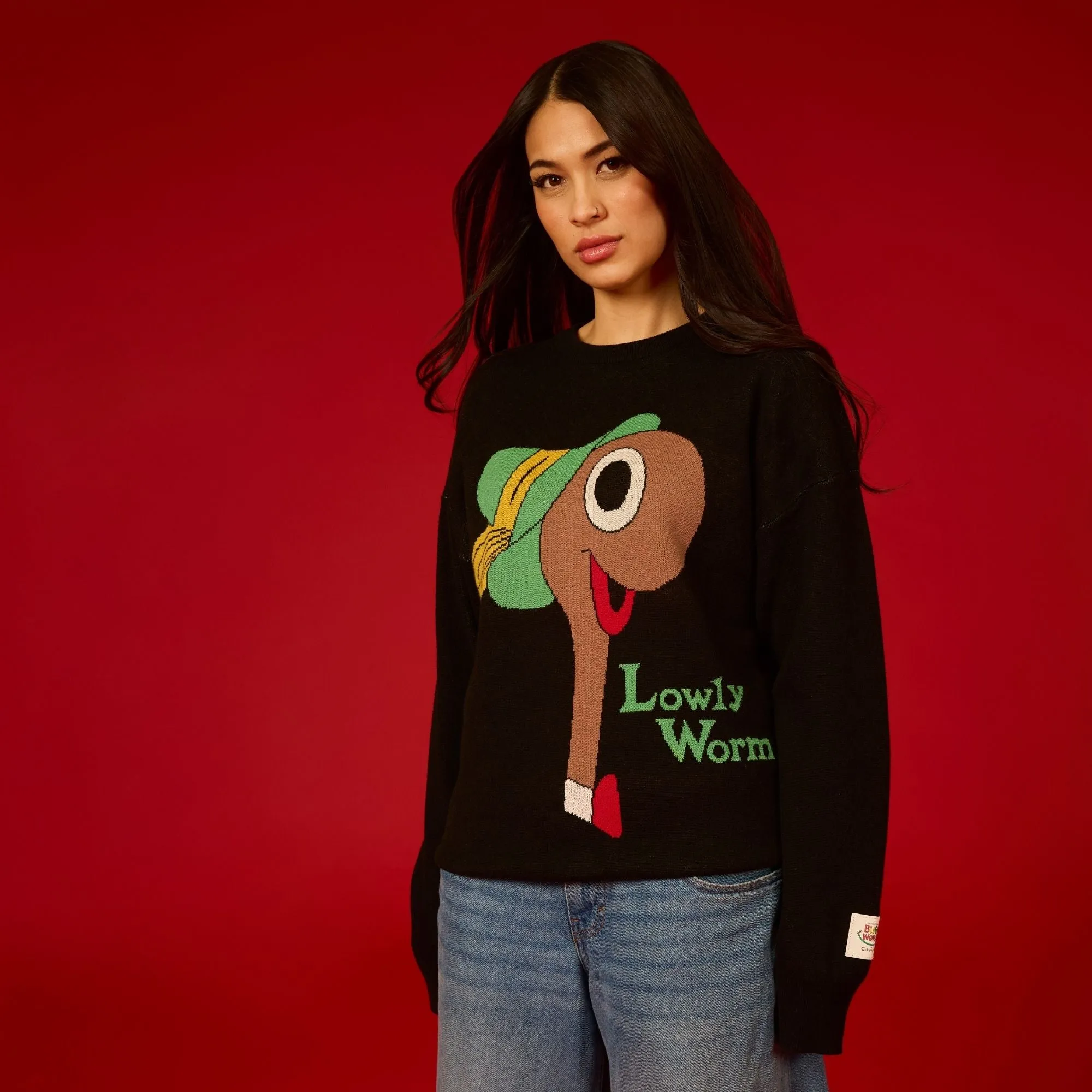 Richard Scarry's Busy World Lowly Worm Knit Sweater sold by Cakeworthy product image thumbnail 3