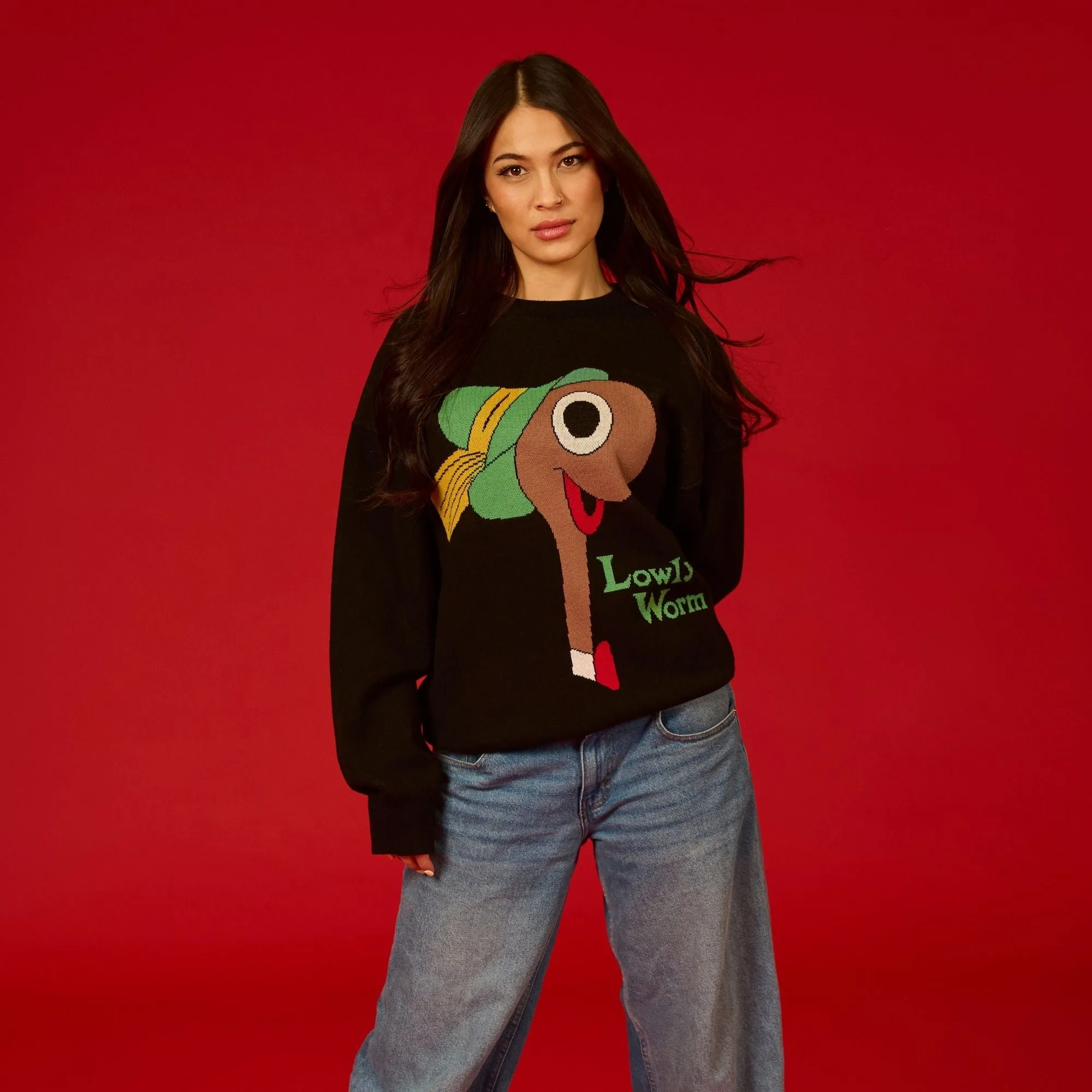 Richard Scarry's Busy World Lowly Worm Knit Sweater sold by Cakeworthy product image thumbnail 4