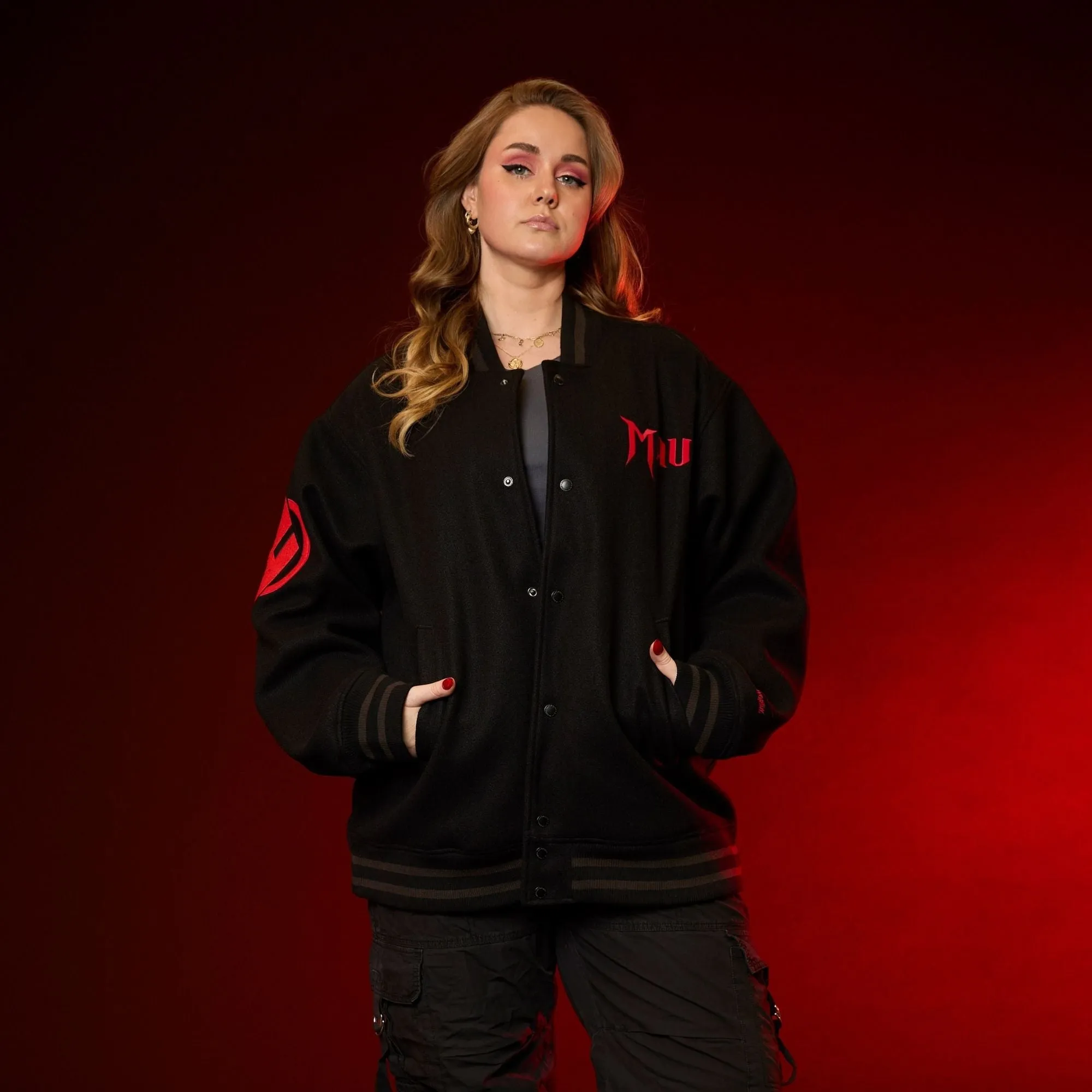 Darth Maul Varsity Jacket sold by Cakeworthy product image thumbnail 2