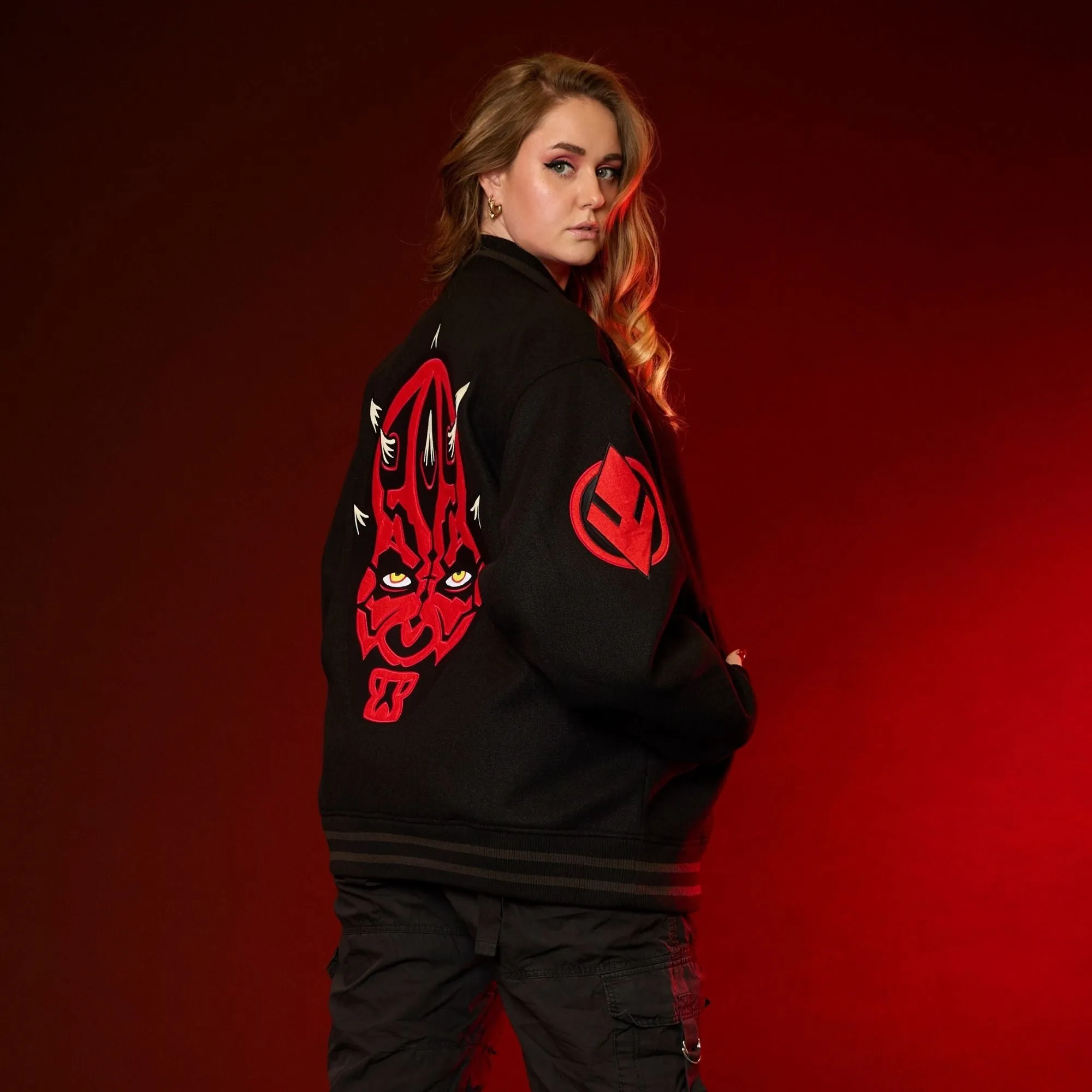 Darth Maul Varsity Jacket sold by Cakeworthy product image thumbnail 4