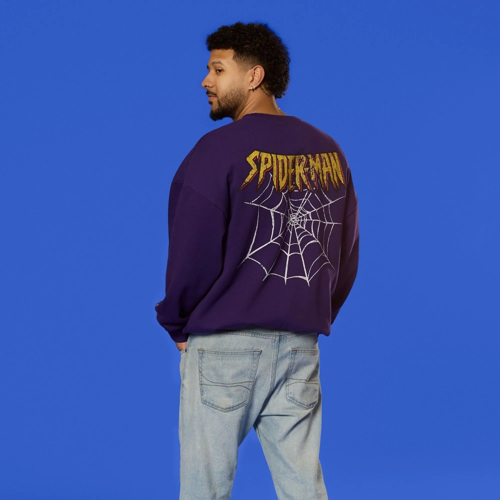 Spider Man 90's Pocket Crewneck sold by Cakeworthy product image thumbnail 4