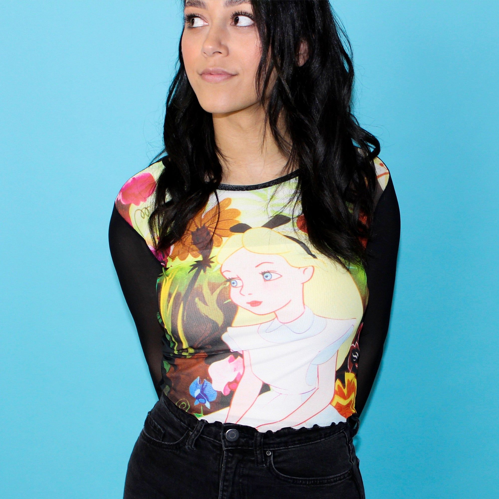 Alice Floral Mesh Top sold by Cakeworthy product image thumbnail 2