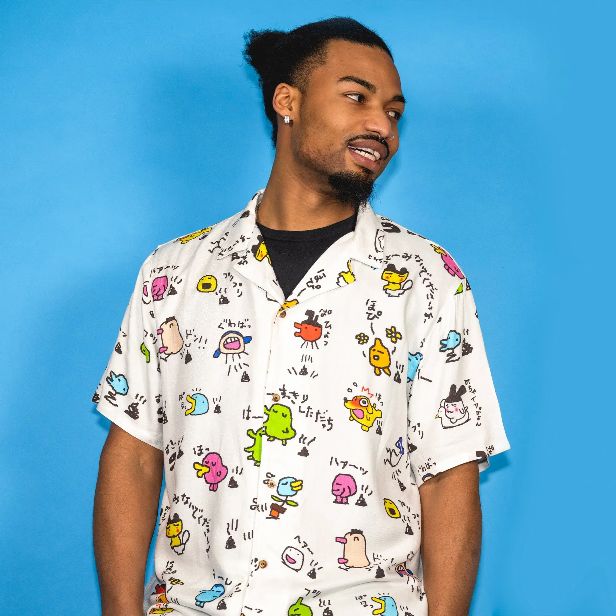 Tamagotchi Button Up Shirt sold by Cakeworthy product image thumbnail 3