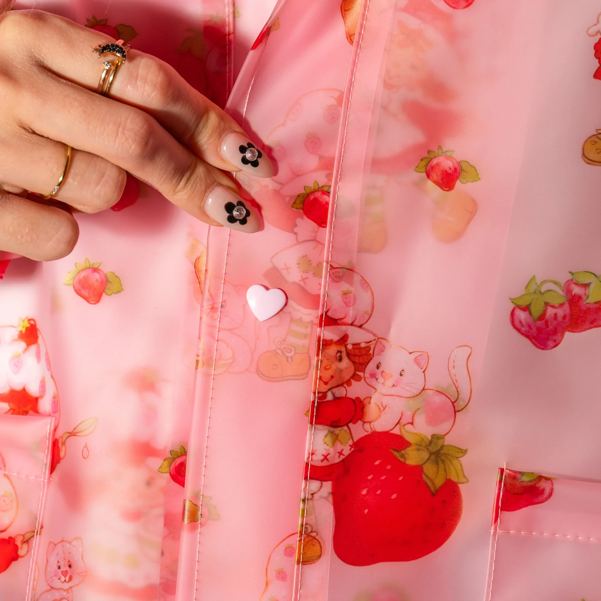 Strawberry Shortcake Rain Jacket sold by Cakeworthy product image thumbnail 3
