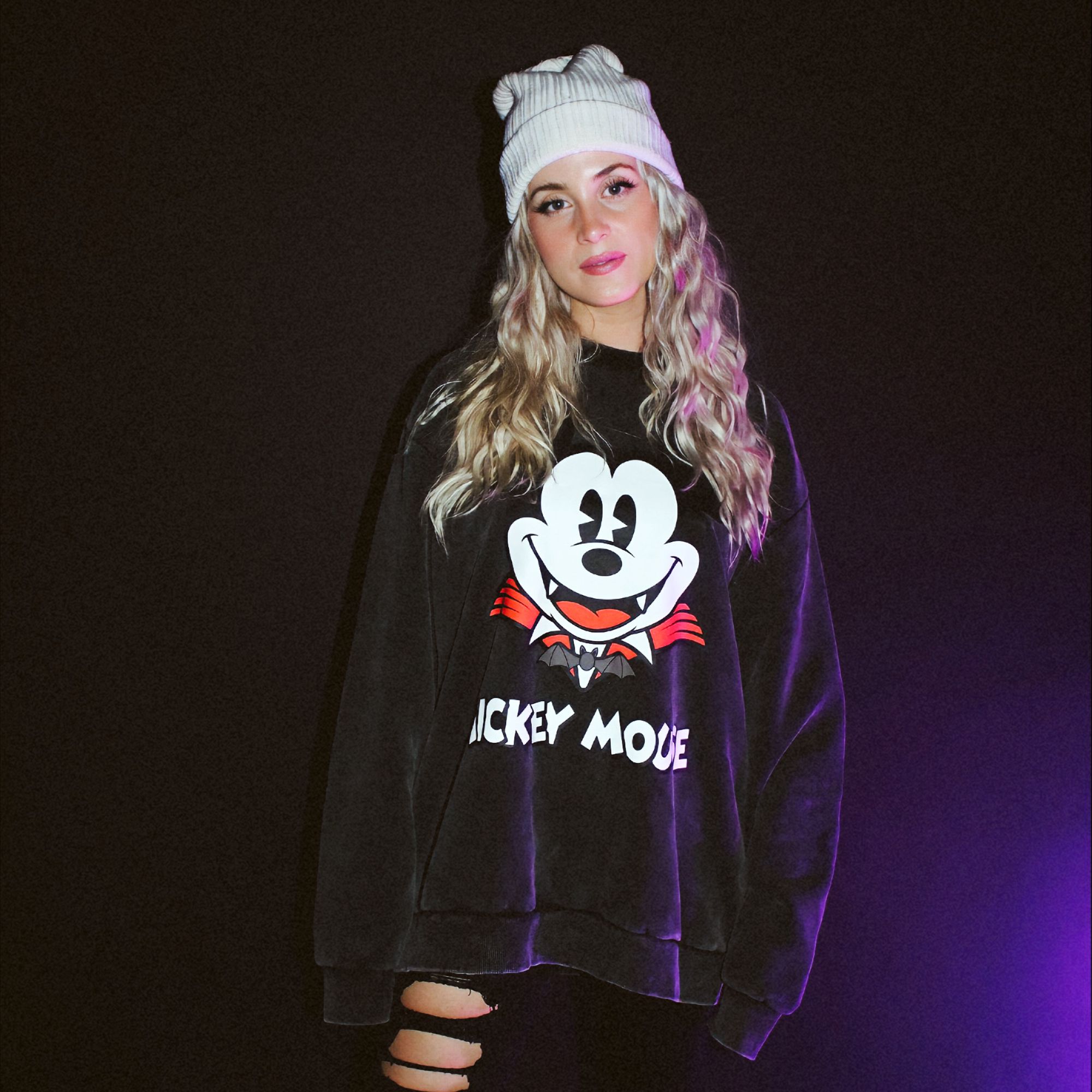 Mickey Mouse Vampire Crewneck sold by Cakeworthy product image thumbnail 3