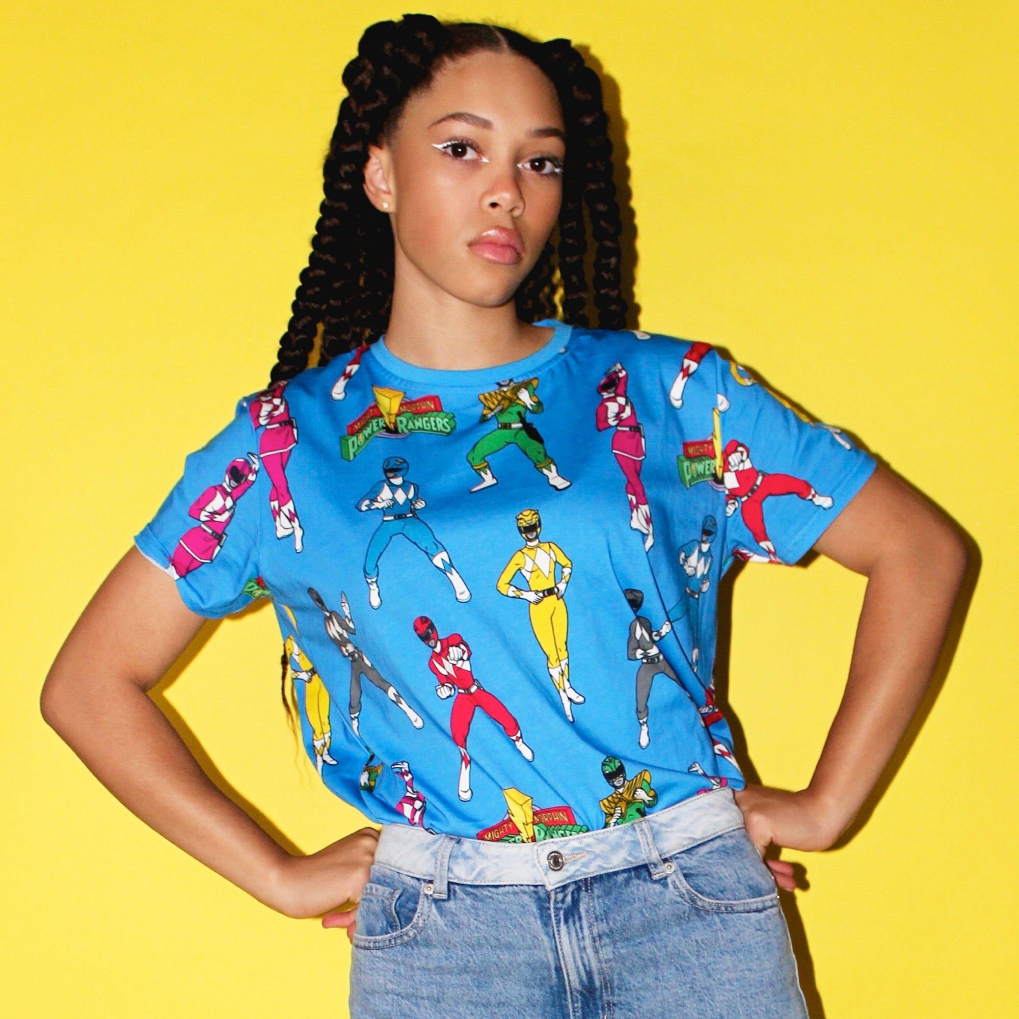 Power Rangers AOP T-Shirt sold by Cakeworthy product image thumbnail 2