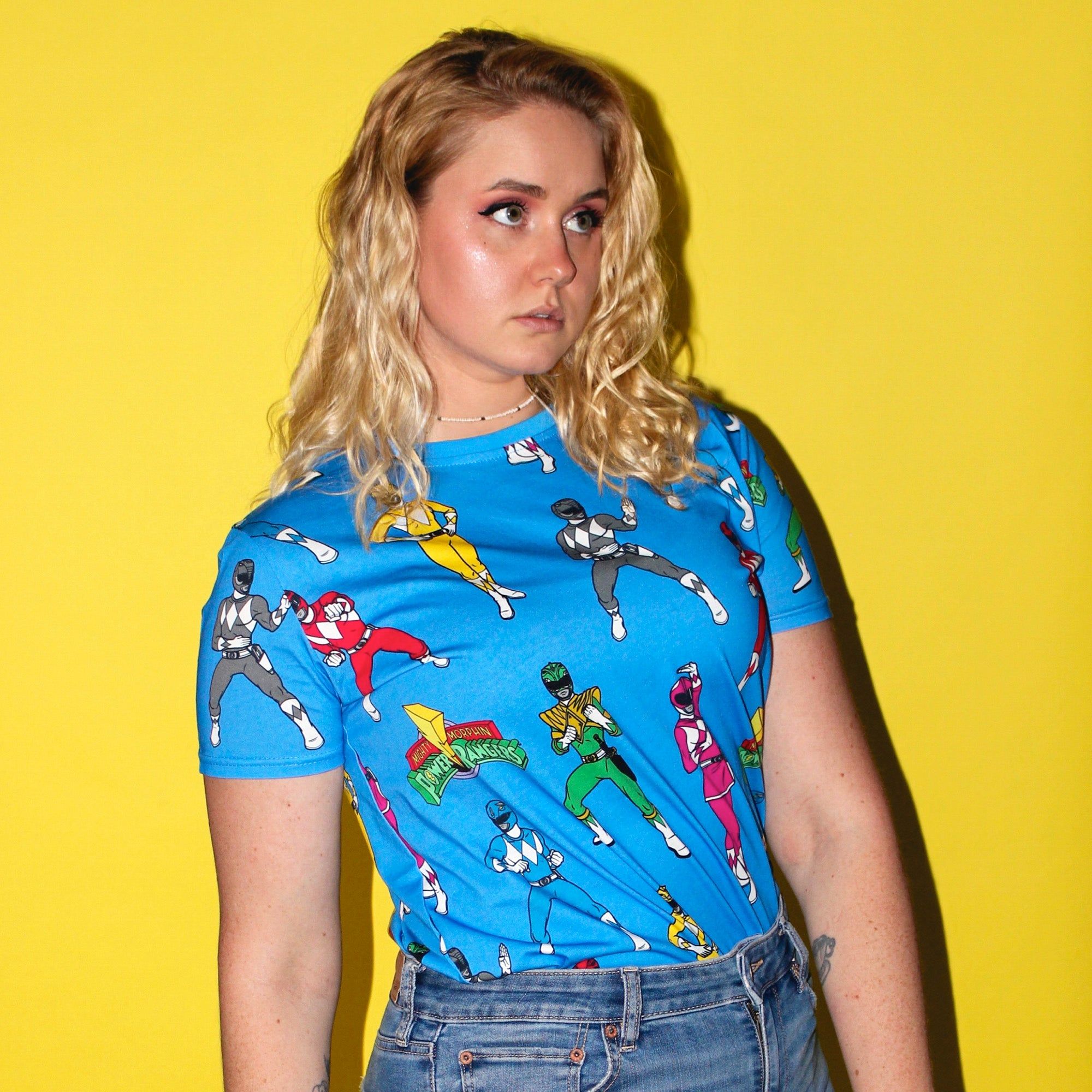 Power Rangers AOP T-Shirt sold by Cakeworthy