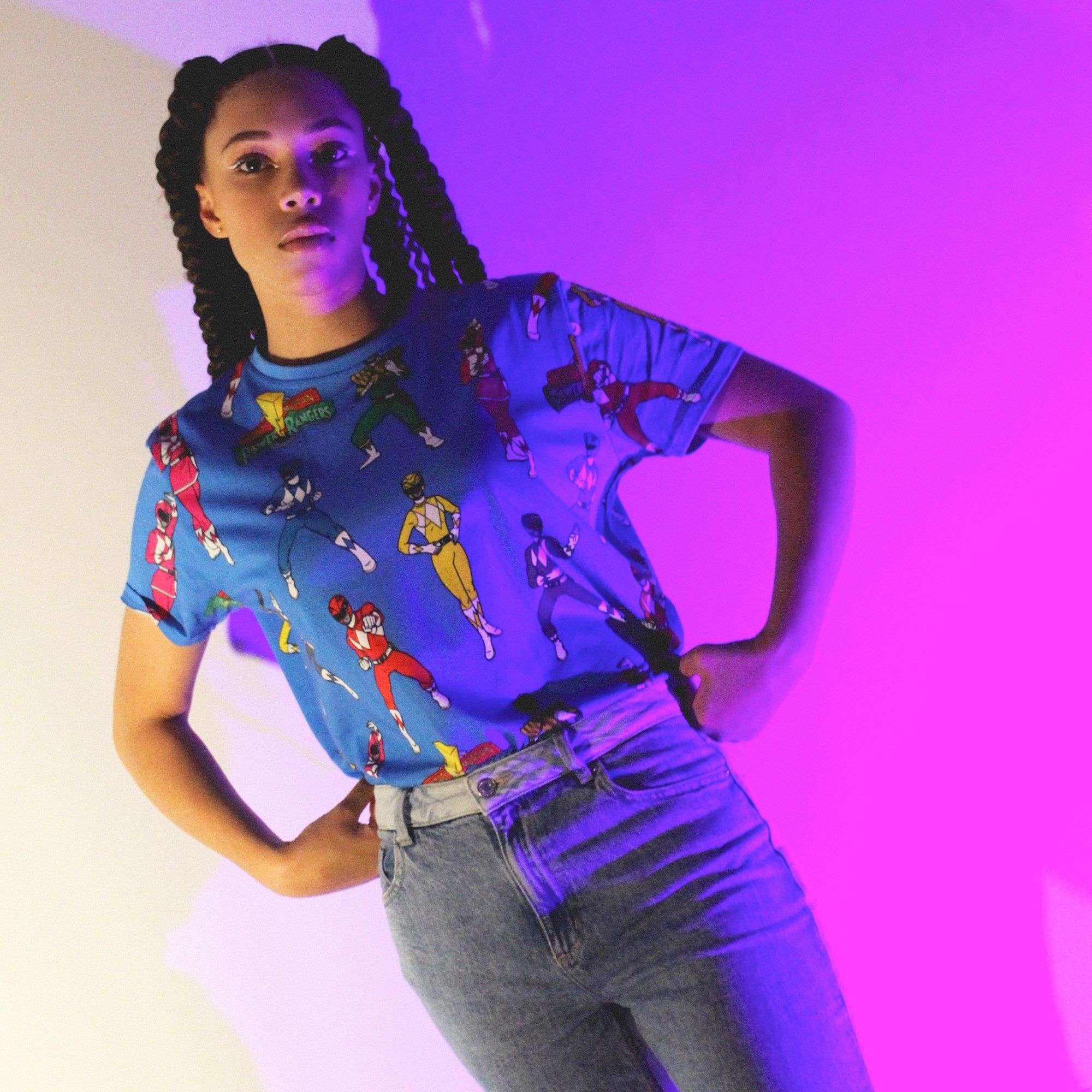 Power Rangers AOP T-Shirt sold by Cakeworthy product image thumbnail 5