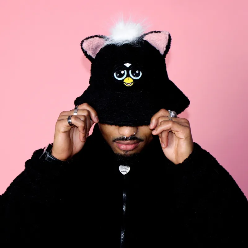 Furby Bucket Hat Black sold by Cakeworthy