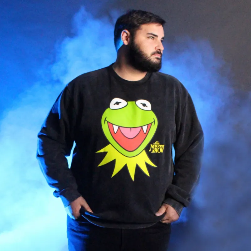 Vampire Kermit the Frog Crewneck sold by Cakeworthy