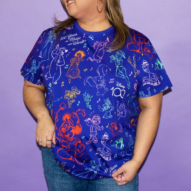 D100 Music AOP T-Shirt sold by Cakeworthy