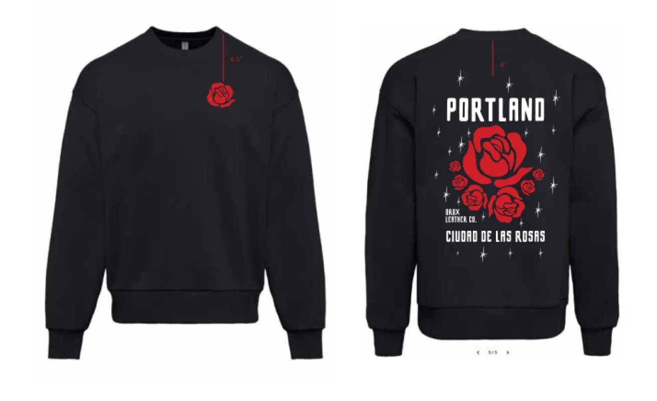 Rose City Crewneck sold by Orox