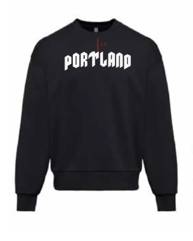 Portland Heavyweight Crewneck Black POS sold by Orox