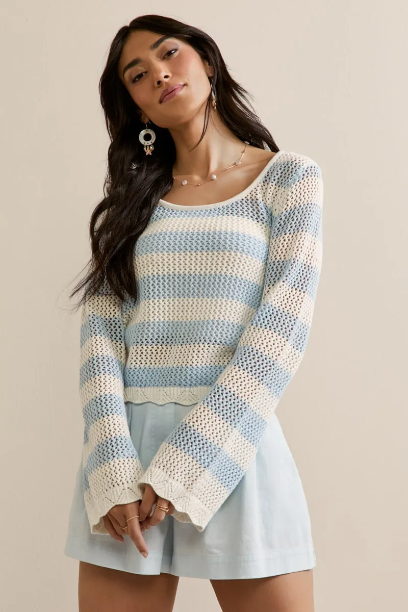 Mabel Striped Pullover Sweater sold by Francescas