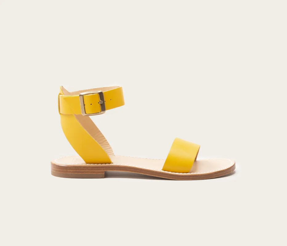 Mage Sandale Femme Jaune Soleil sold by La Botte Gardiane