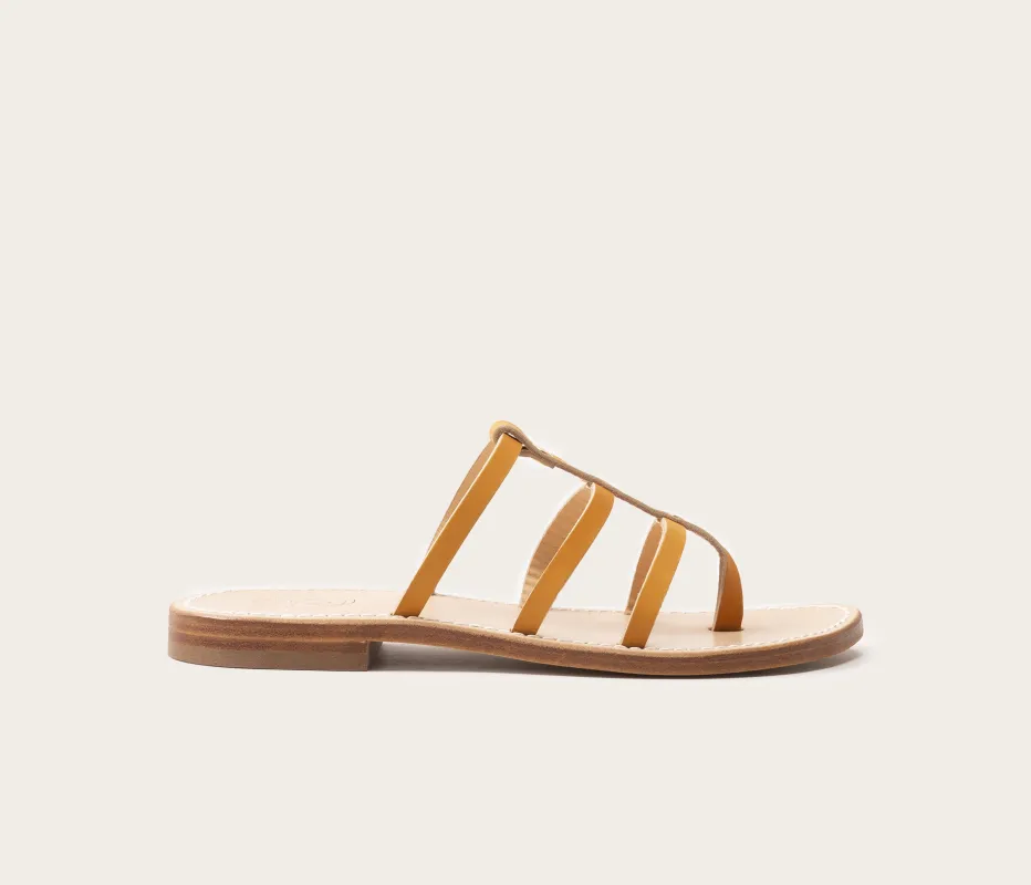 Lunel Sandale Naturel avec Patins - Prix Doux sold by La Botte Gardiane