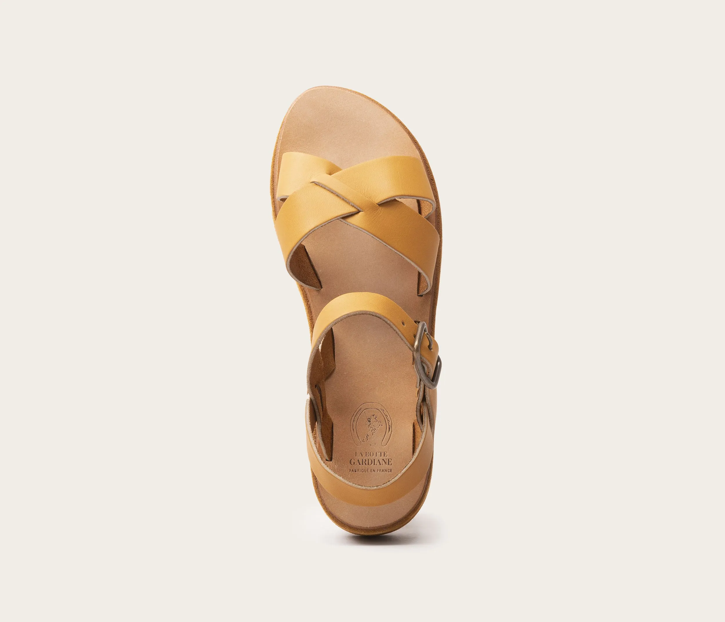 Pac compensé Sandale Velours Ecureuil & Naturel - Prix Doux sold by La Botte Gardiane product image thumbnail 3