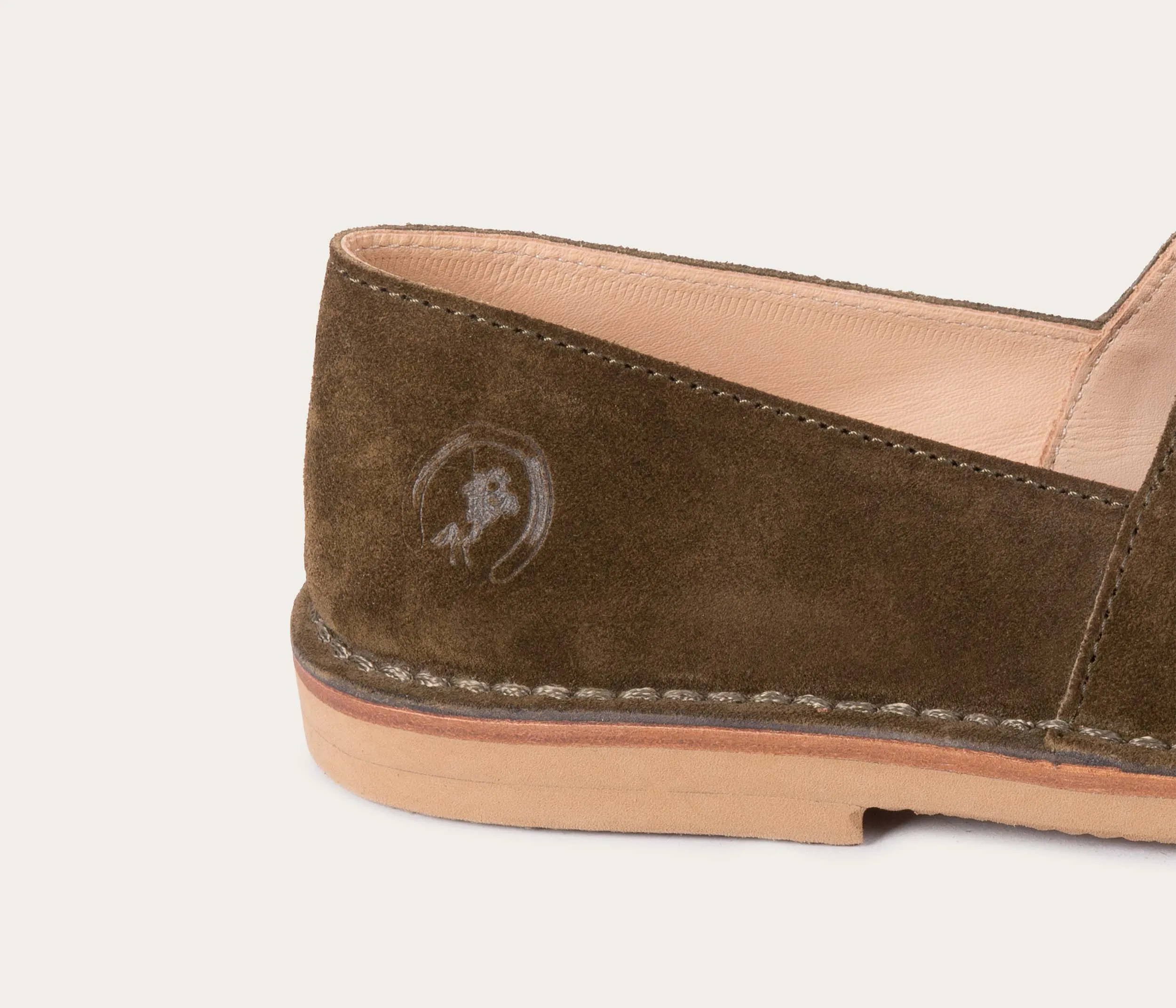 Maurice Mocassin Velours Olive sold by La Botte Gardiane product image thumbnail 3