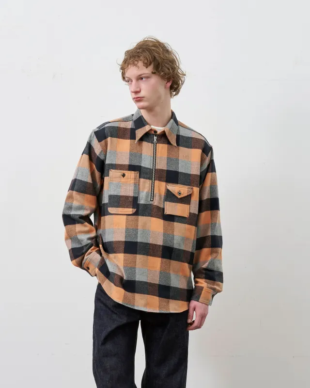 PRE-ORDER | Y1936 H-ZIP FLANNEL CHECK SHIRT made by Big Yank